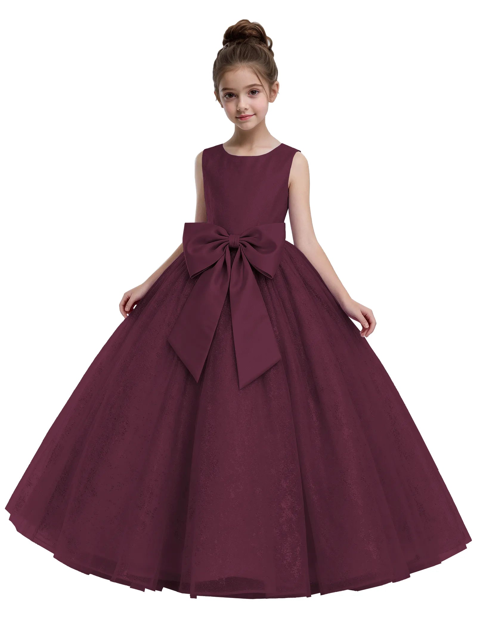 Fairy Dust Tulle Princess Gown With Satin Bow