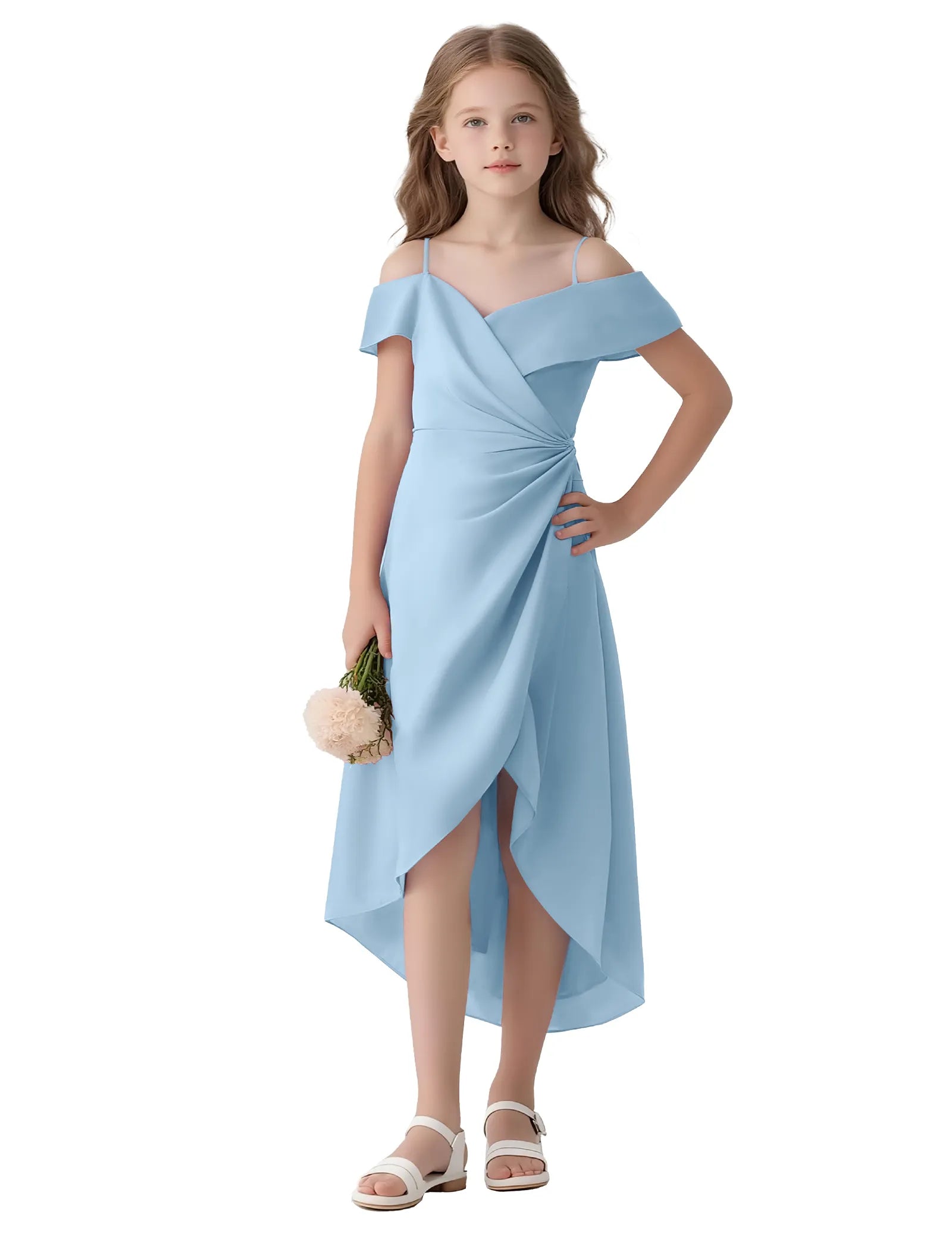 Aurelia Flutter Shoulder Party Dress