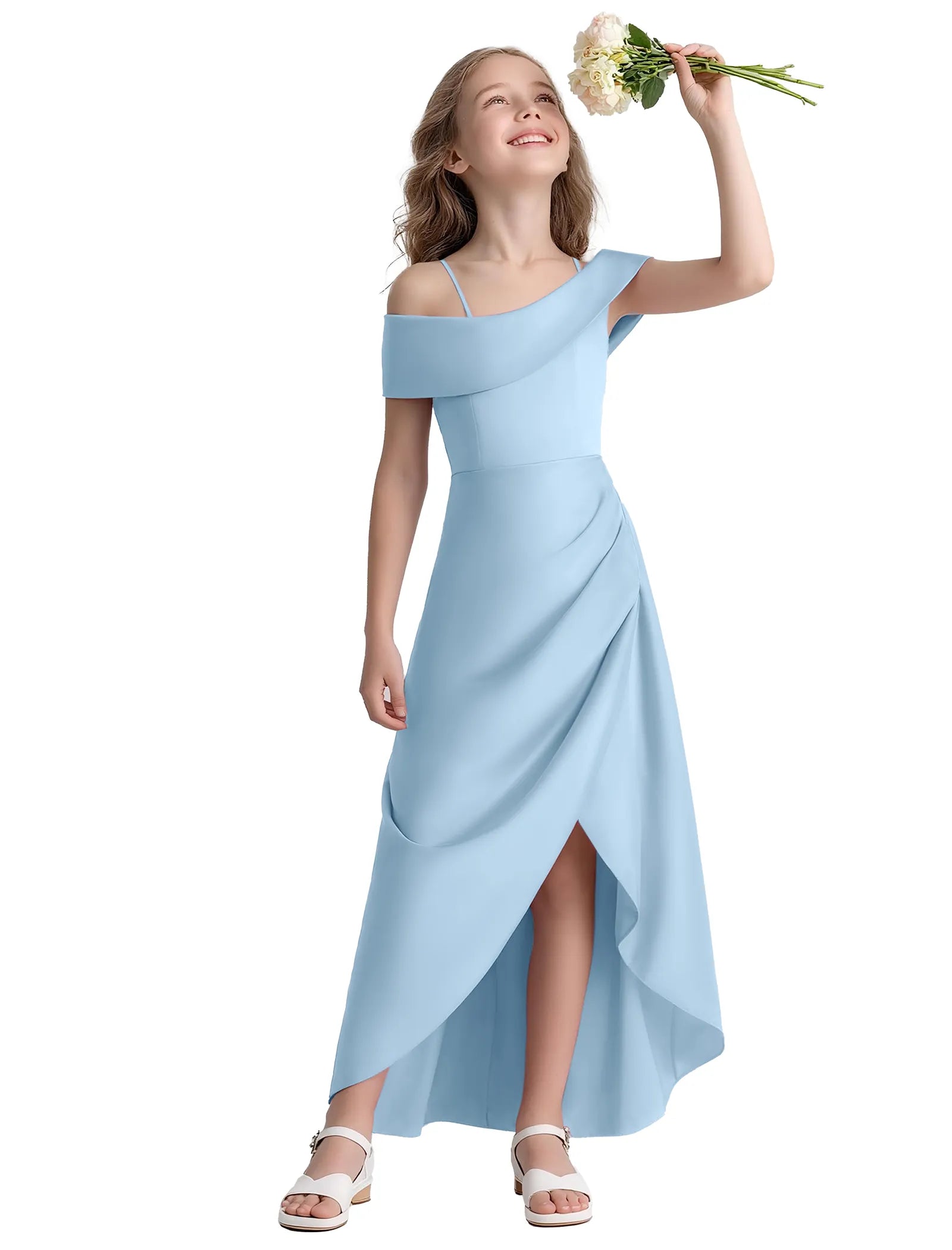 Spitzenkleid mit schulterfreiem Design