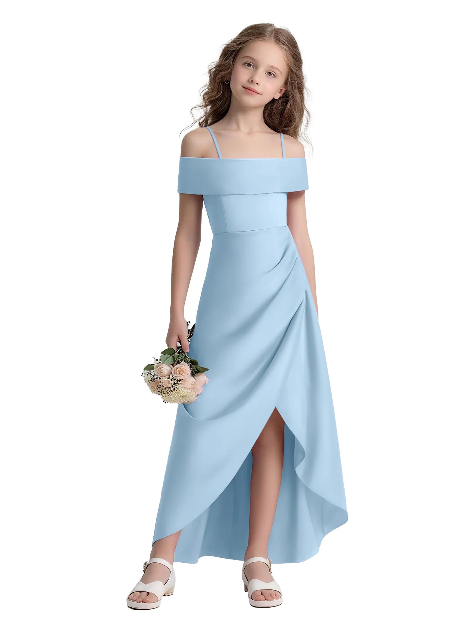 Spitzenkleid mit schulterfreiem Design