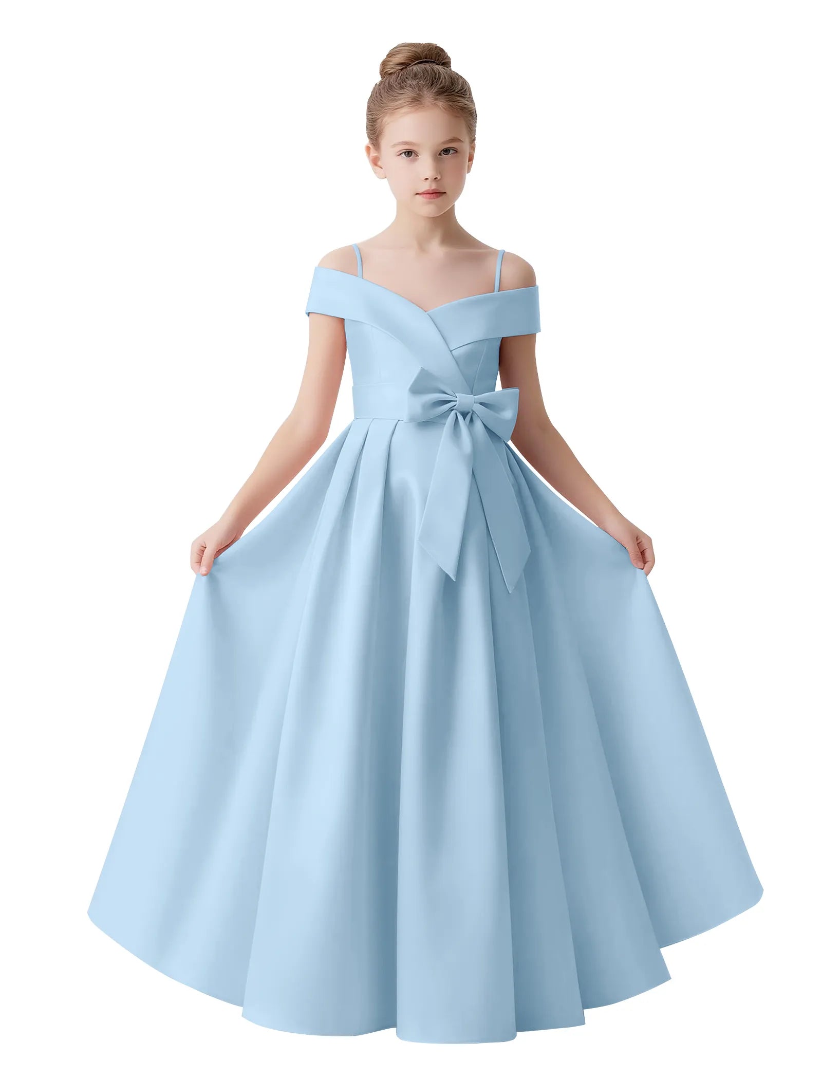 Spitzenkleid mit schulterfreiem Design