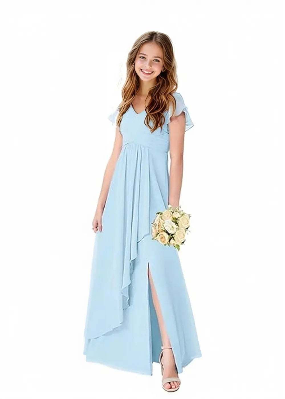 Grecian Junior Bridesmaid Dress