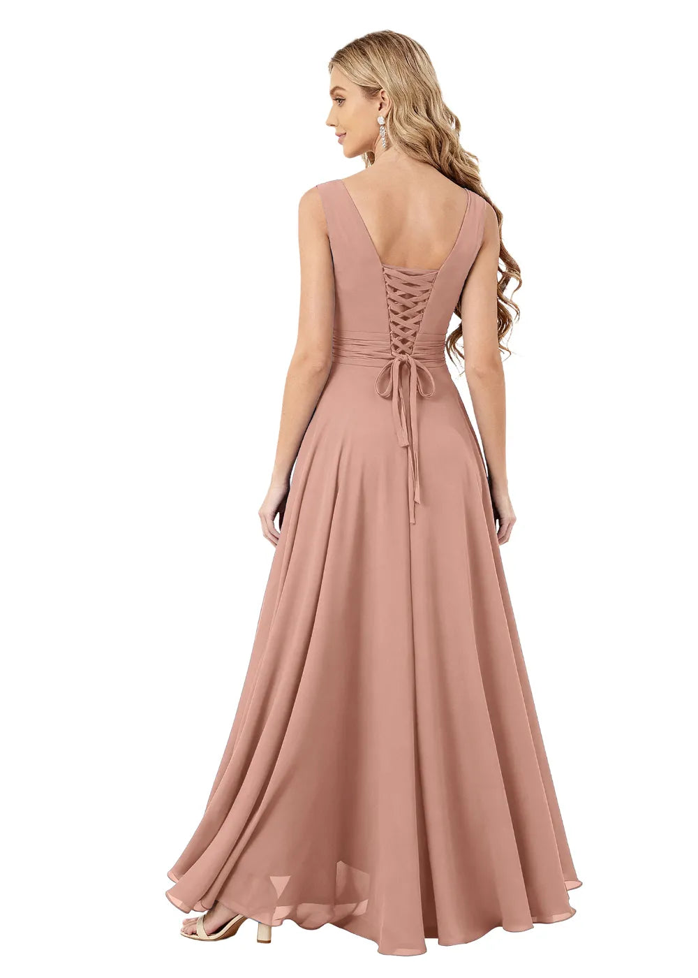 Elowen A-Line Chiffon Maxi Dress