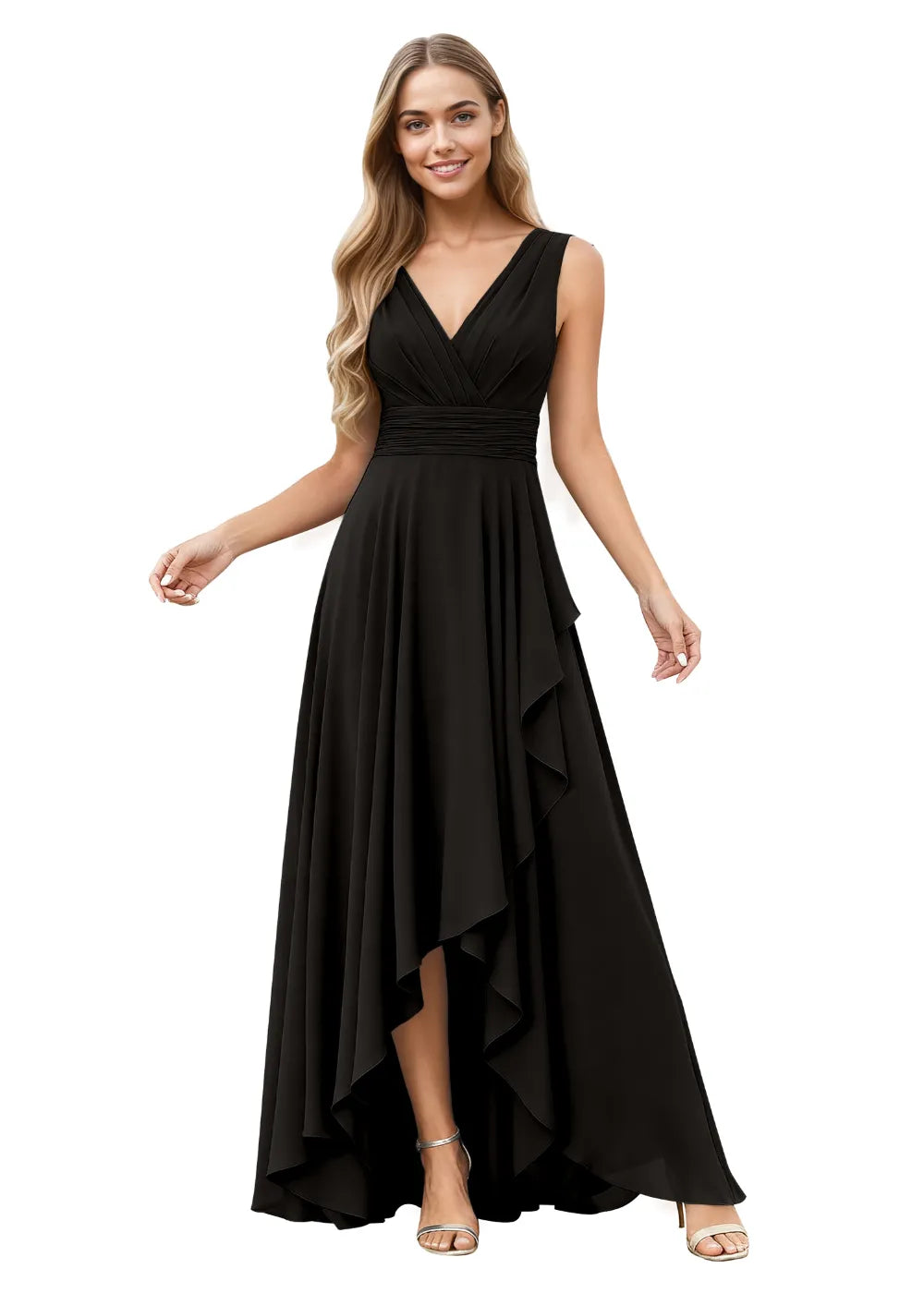 Elowen A-Line Chiffon Maxi Dress
