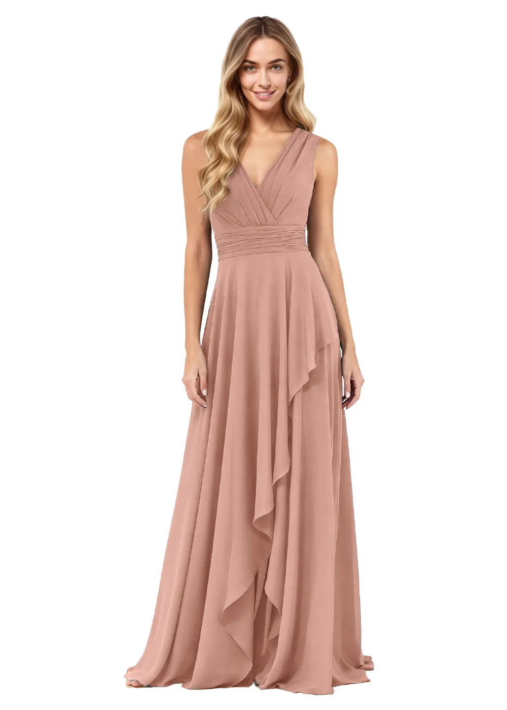 Elowen A-Line Chiffon Maxi Dress
