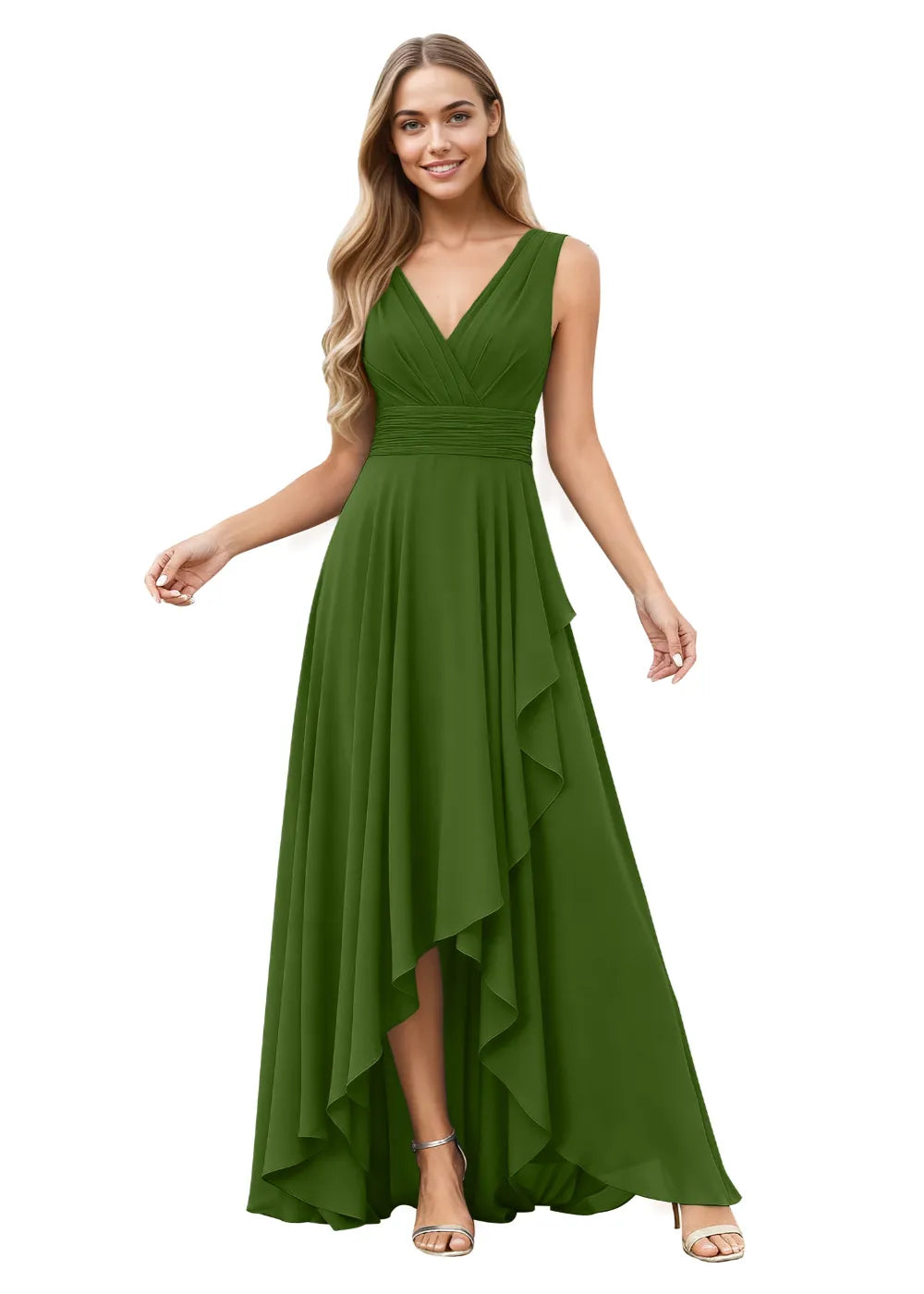 Elowen A-Line Chiffon Maxi Dress