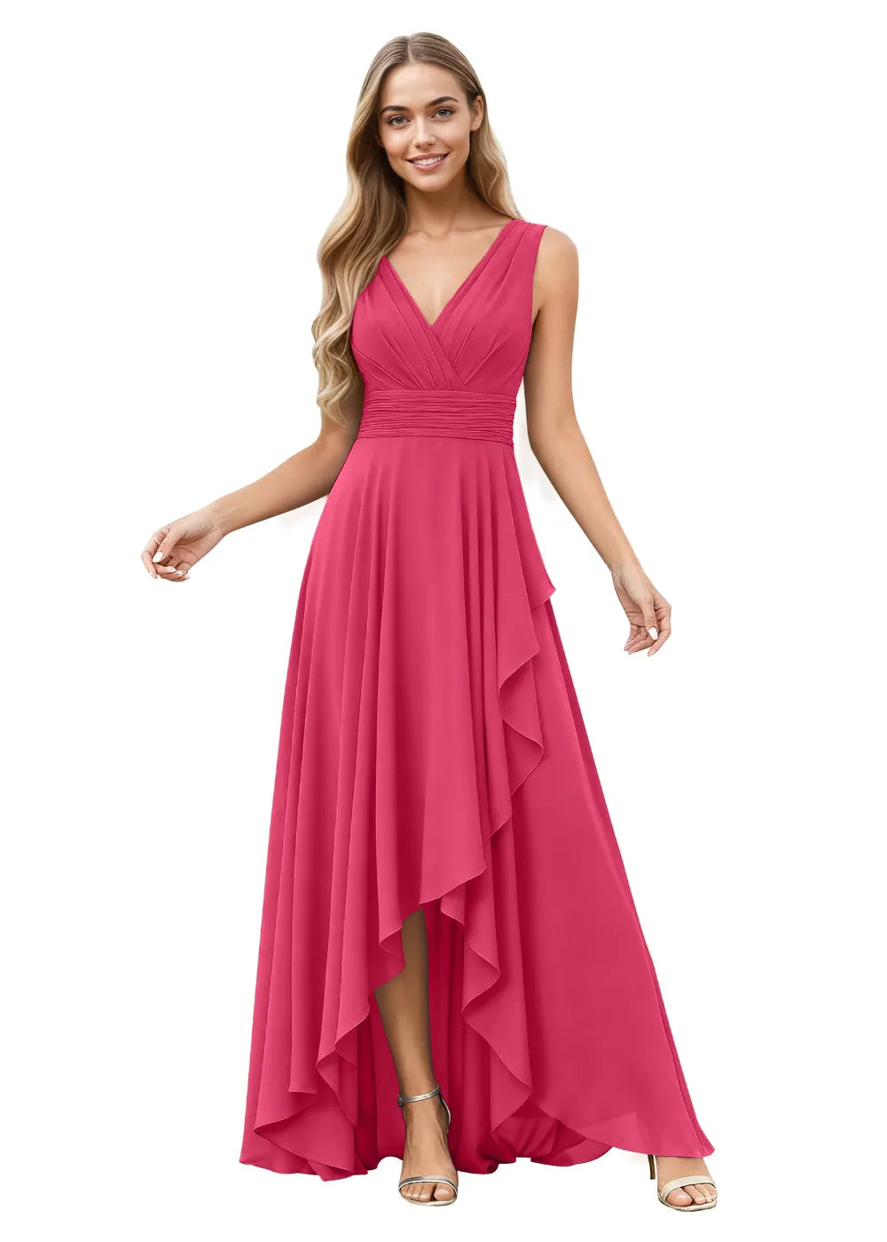 Elowen A-Line Chiffon Maxi Dress