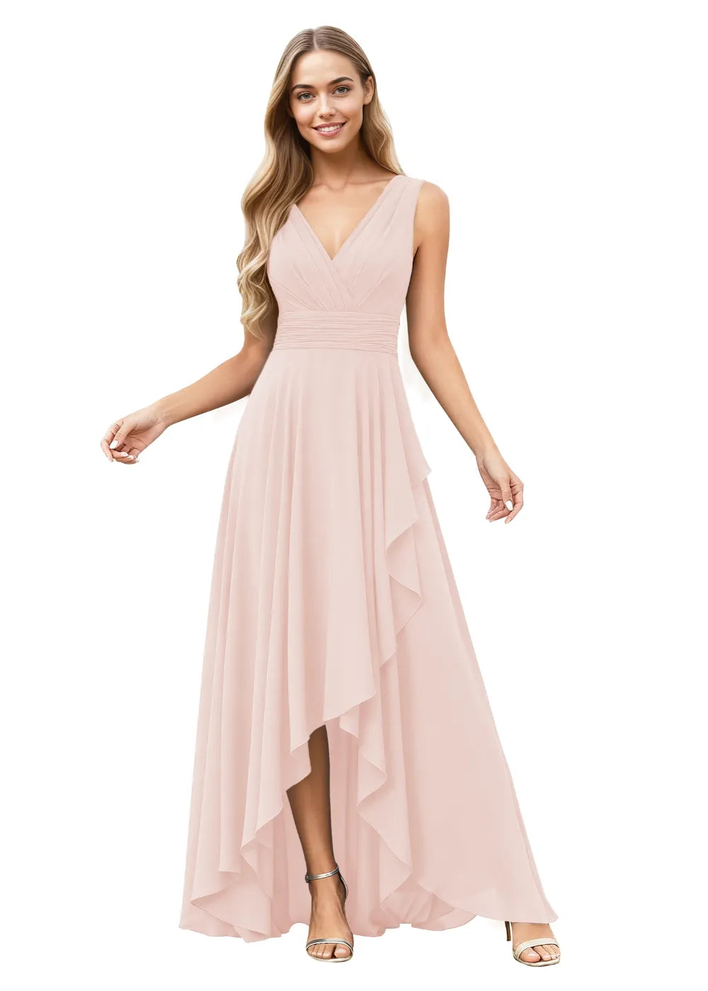 Elowen A-Line Chiffon Maxi Dress