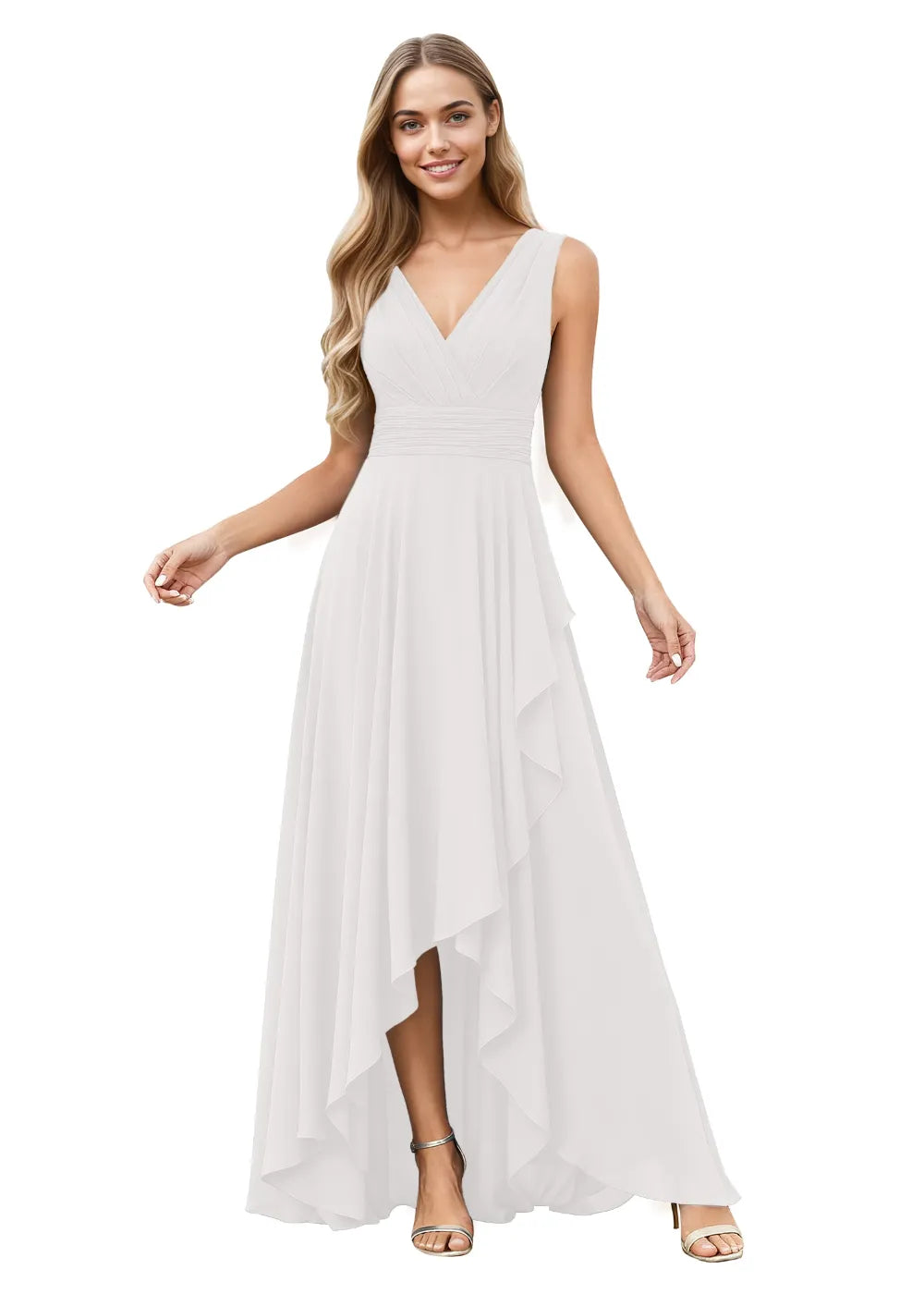 Elowen A-Line Chiffon Maxi Dress