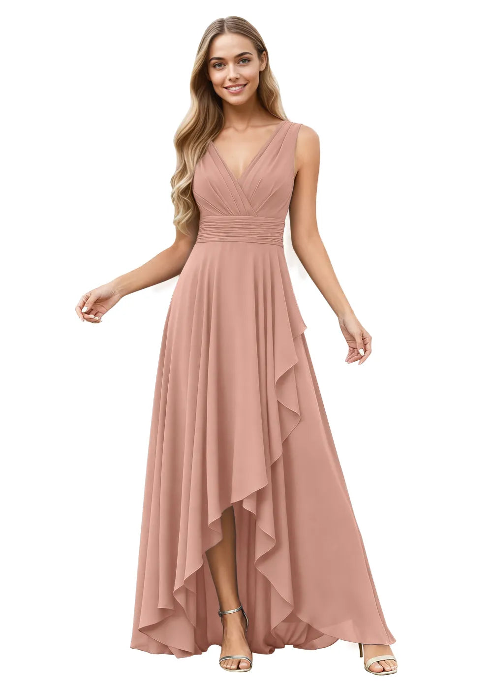 Elowen A-Line Chiffon Maxi Dress