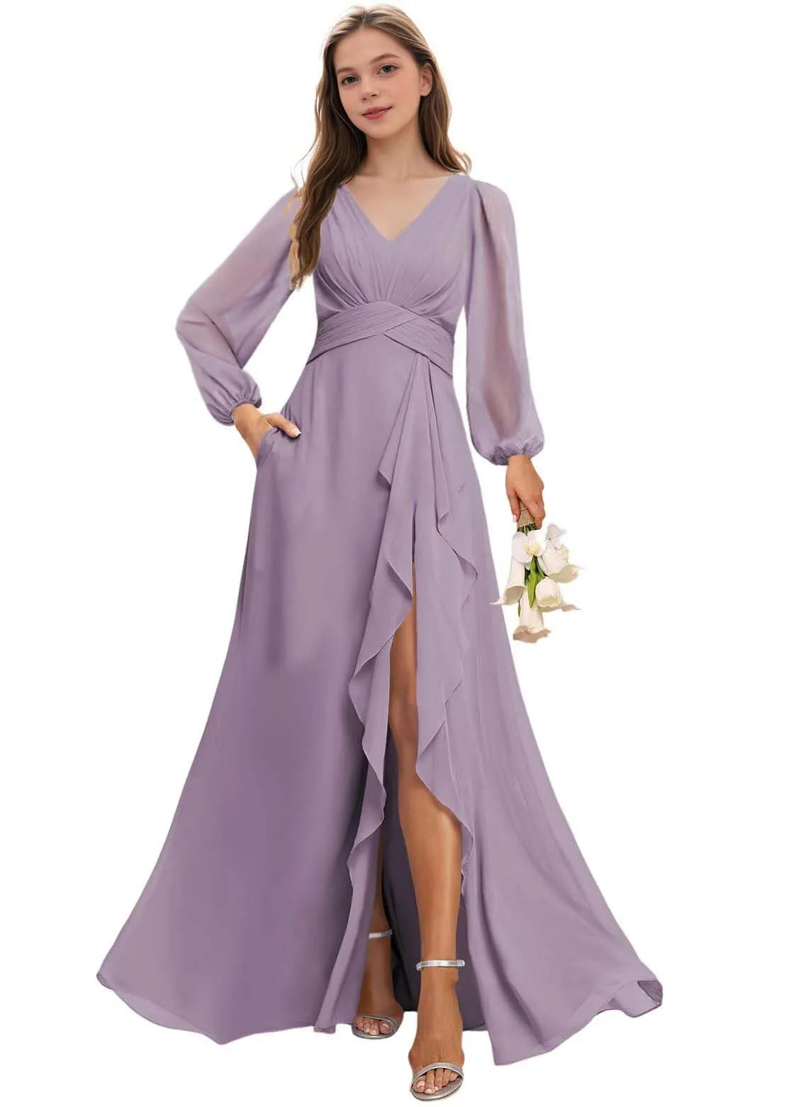 Grace Long Sleeve Bridesmaid Dress
