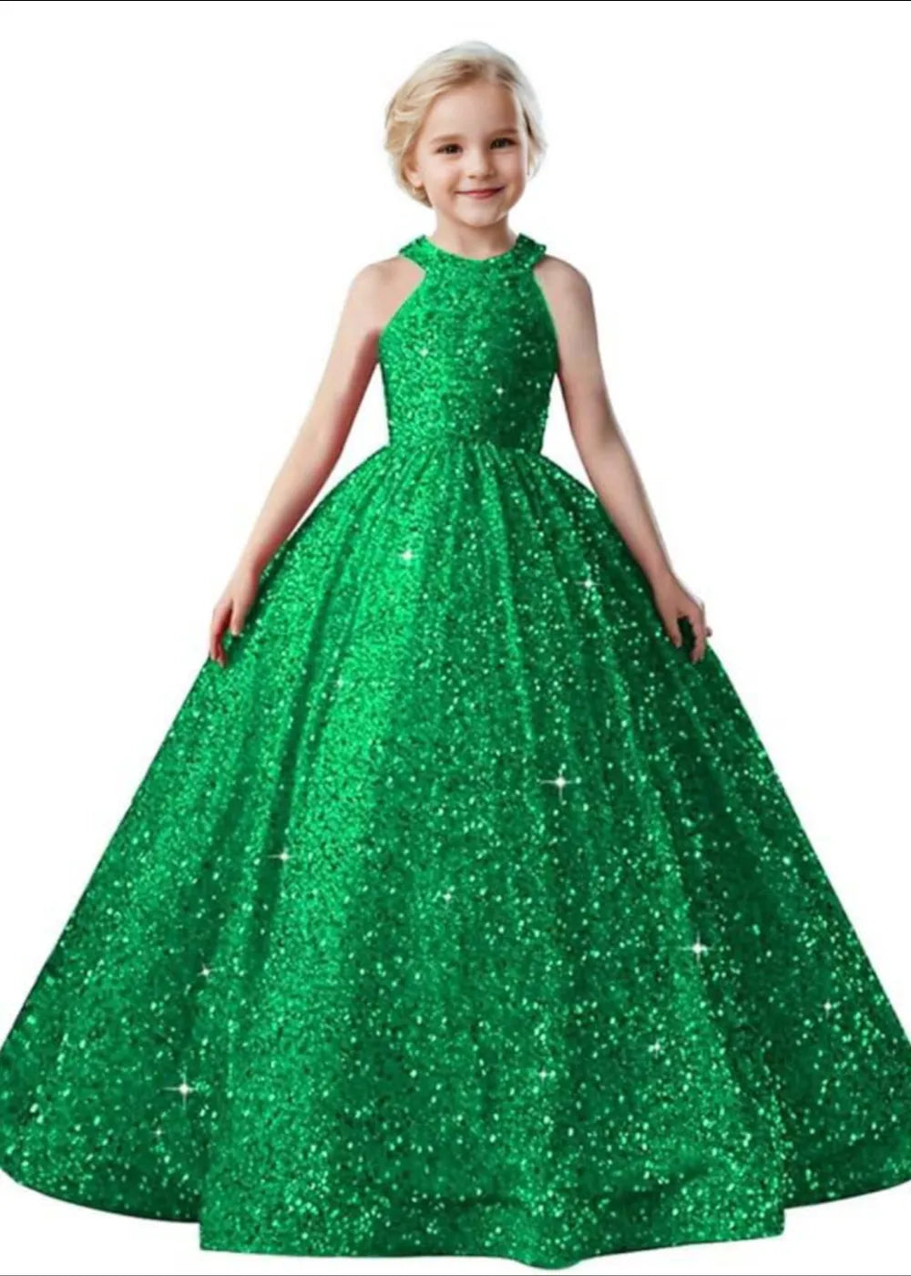 Sparkle Halter Princess Dress for Girls