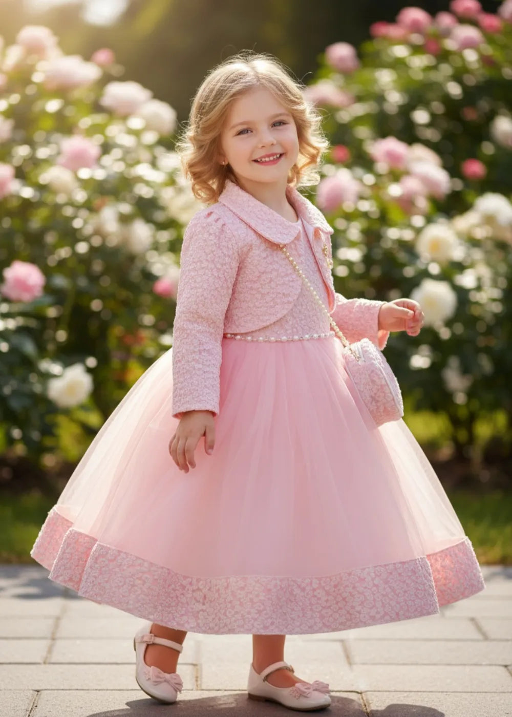 Royal Garden Ceremony and Birthday Formal Dress Ensemble