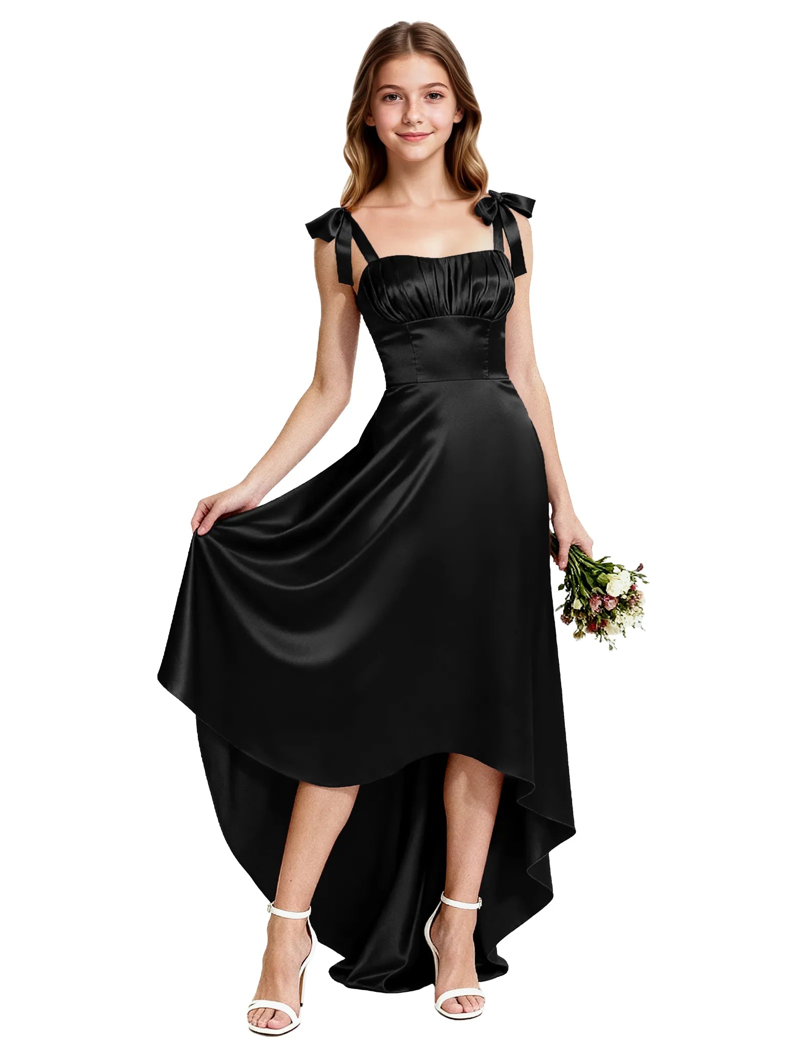 Vestido de princesa sin mangas de encaje