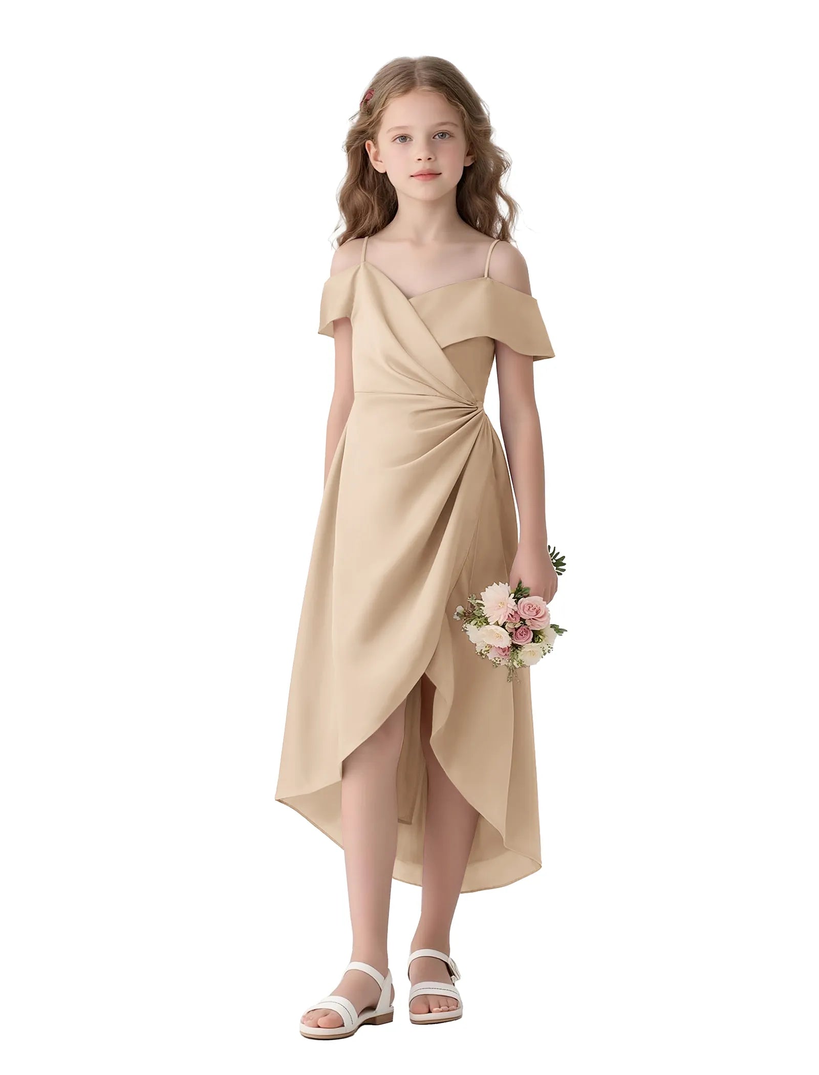 Spitzenkleid mit schulterfreiem Design