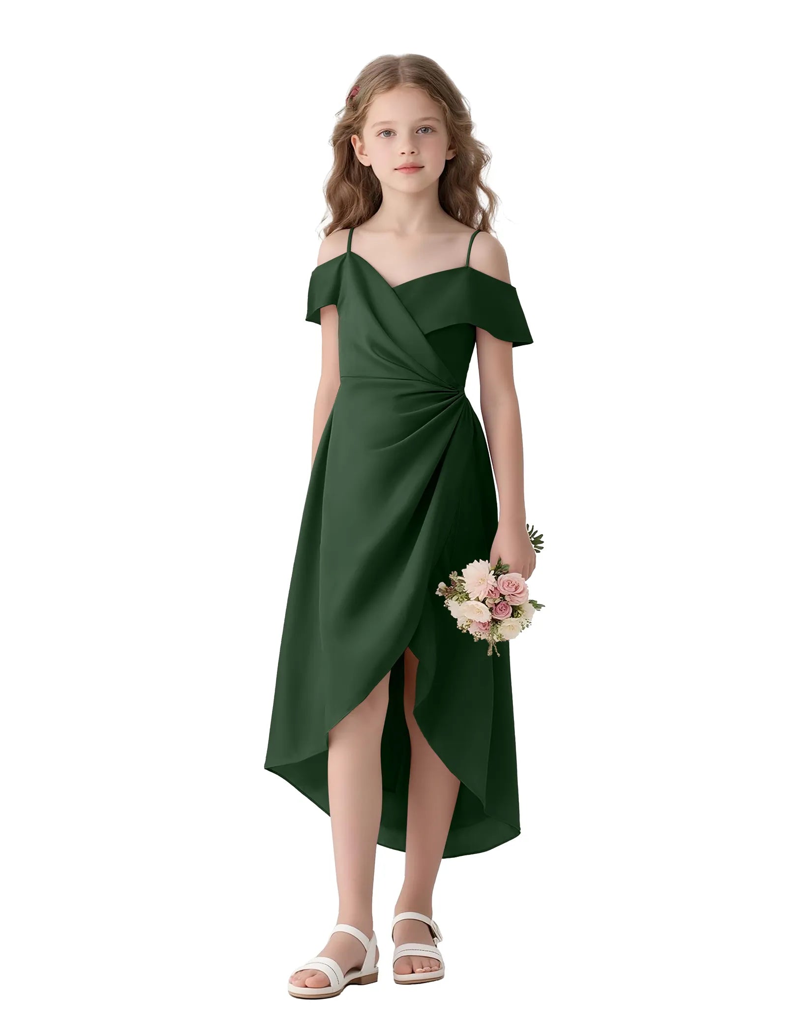 Spitzenkleid mit schulterfreiem Design