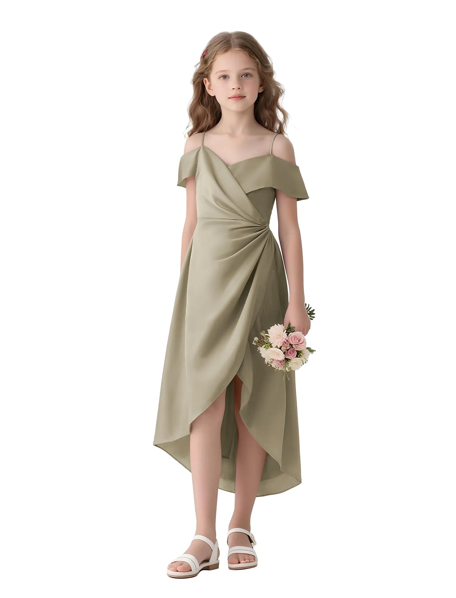 Spitzenkleid mit schulterfreiem Design