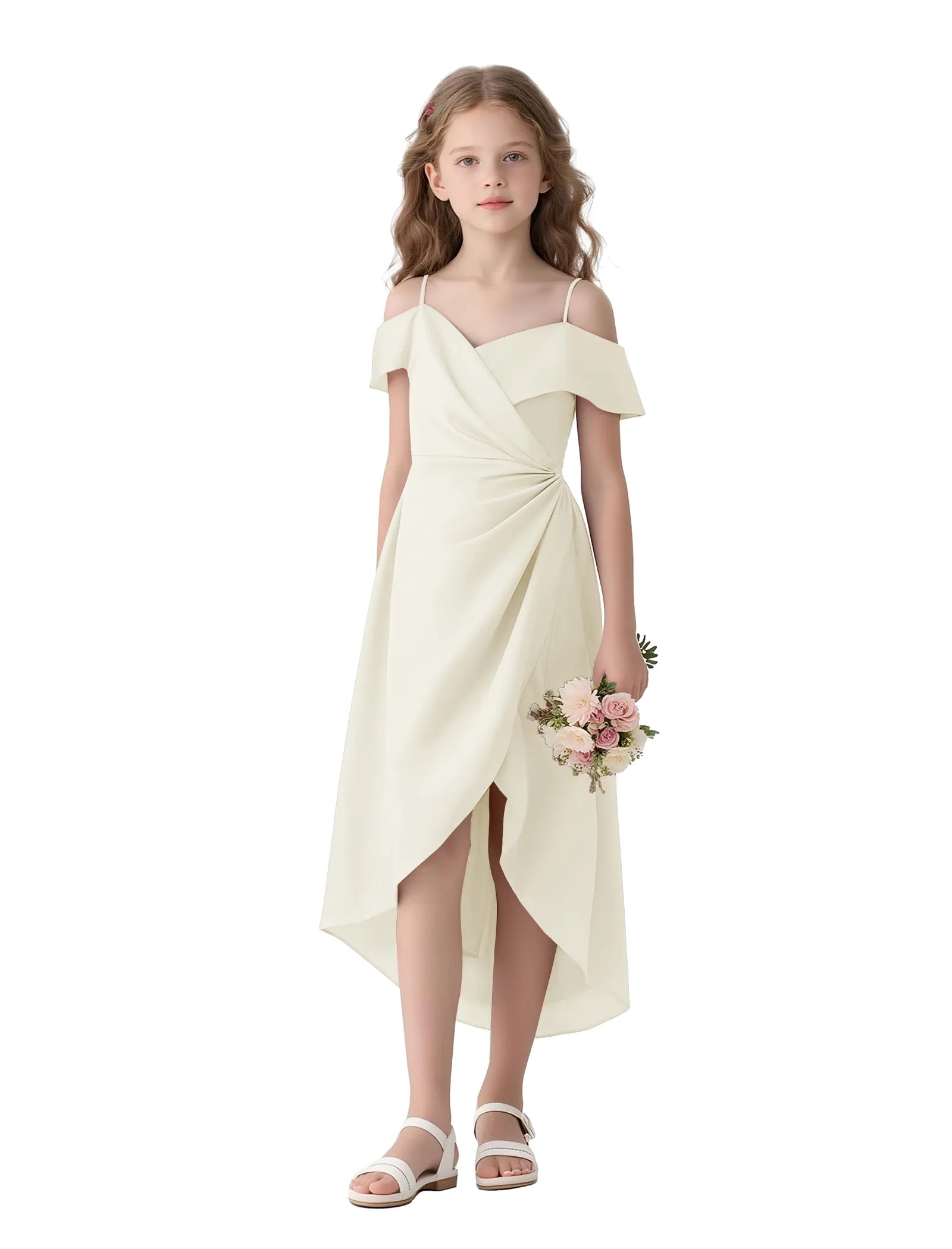 Spitzenkleid mit schulterfreiem Design