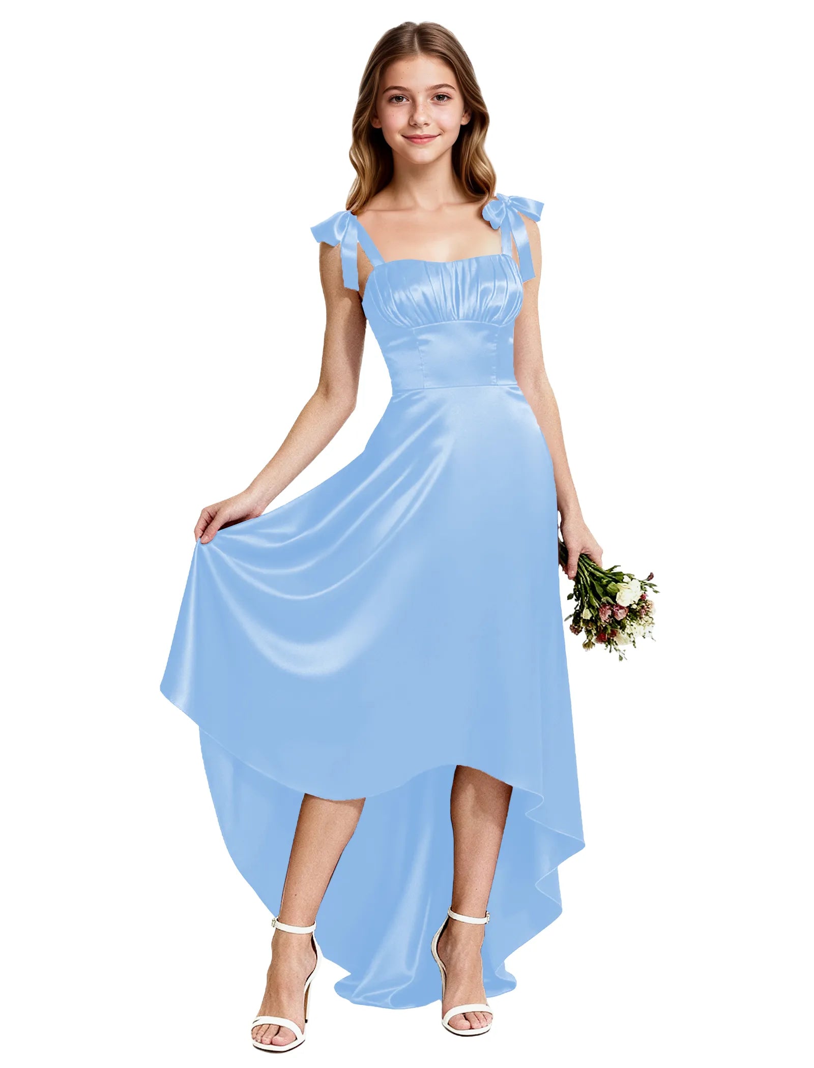 Vestido de princesa sin mangas de encaje