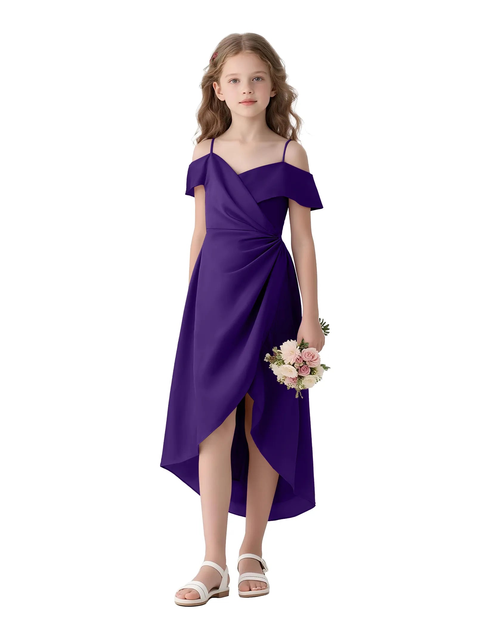 Spitzenkleid mit schulterfreiem Design