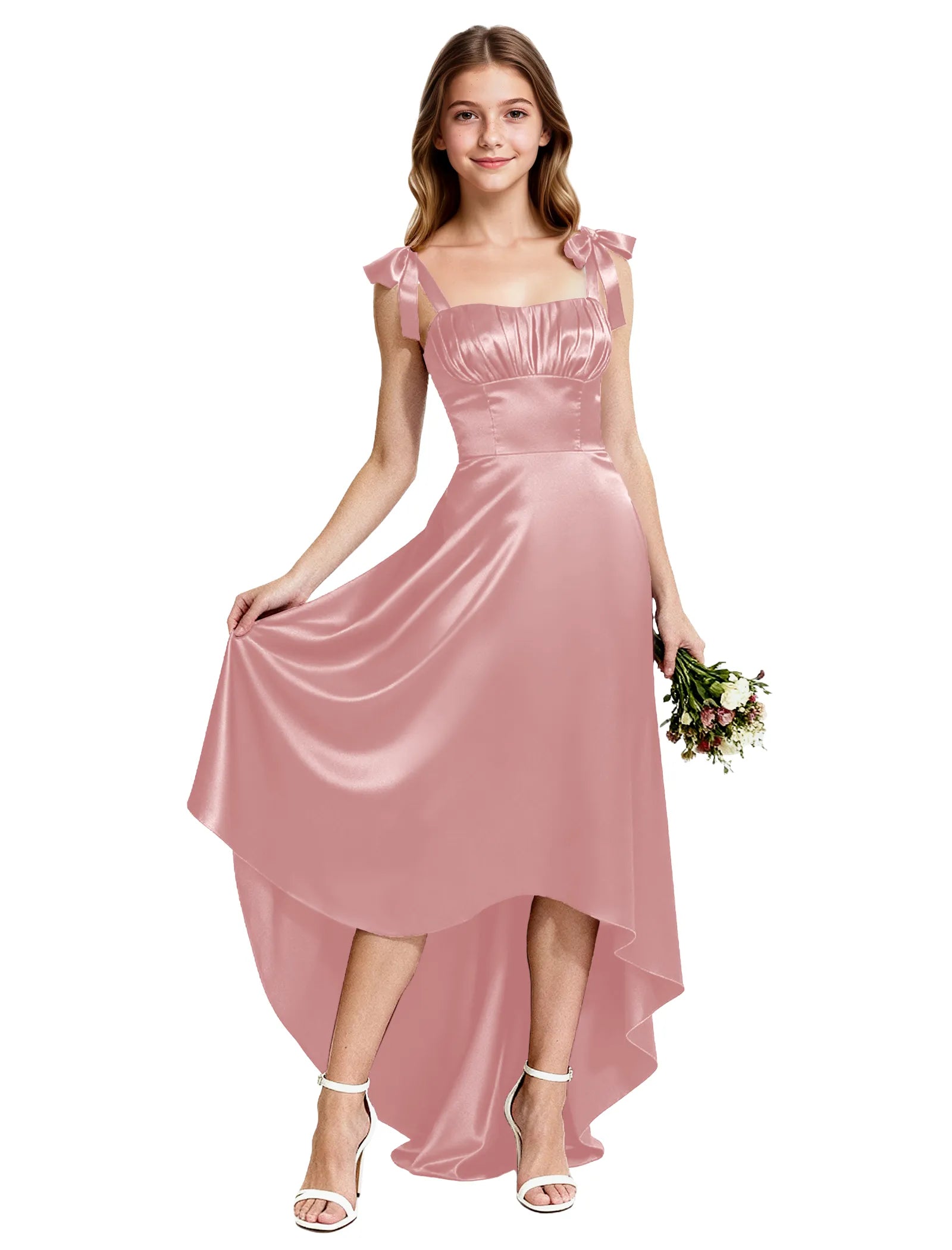 Vestido de princesa sin mangas de encaje