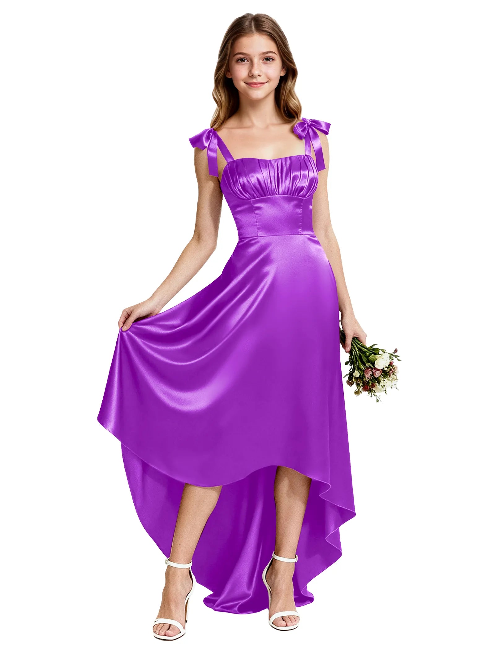 Vestido de princesa sin mangas de encaje