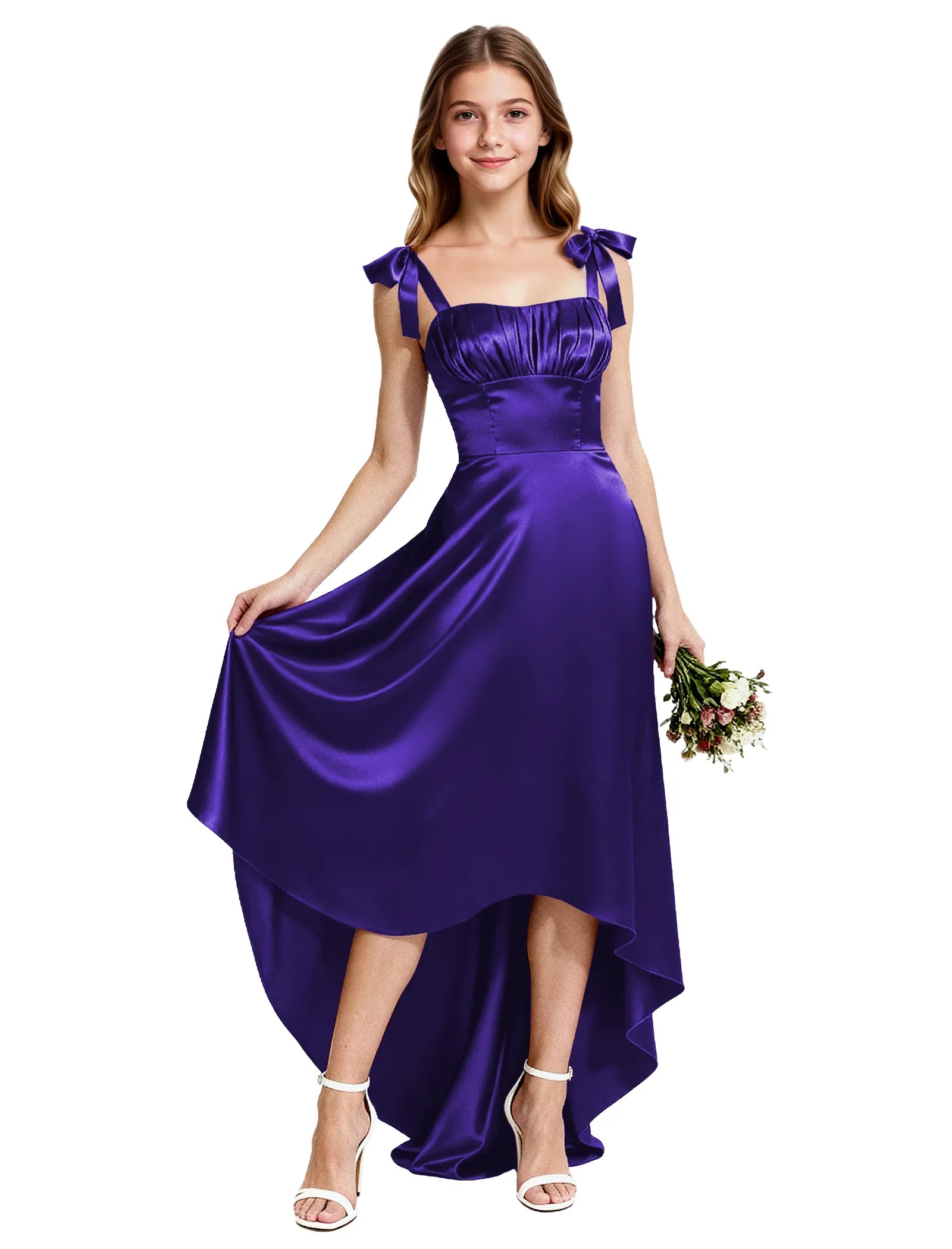 Vestido de princesa sin mangas de encaje