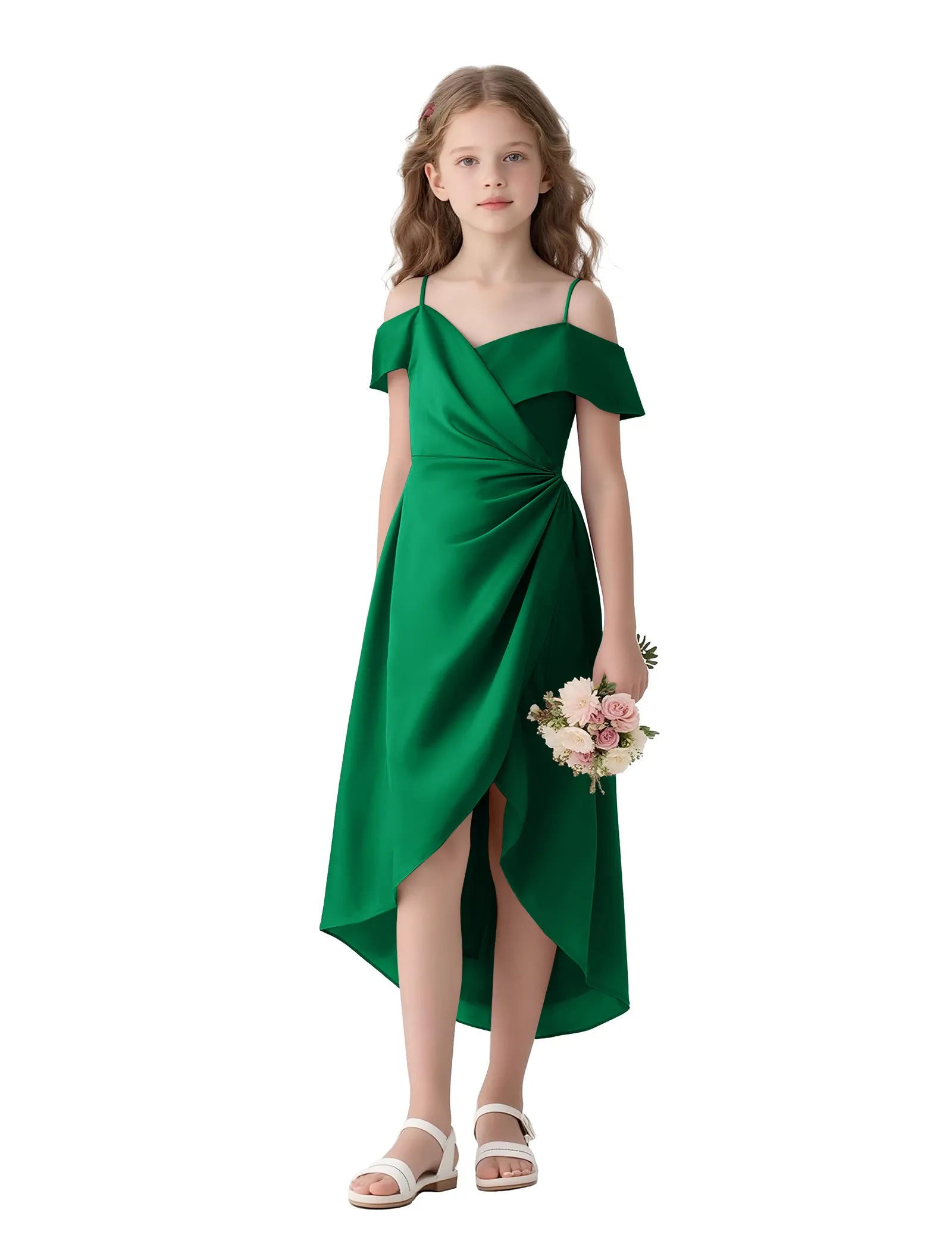 Spitzenkleid mit schulterfreiem Design