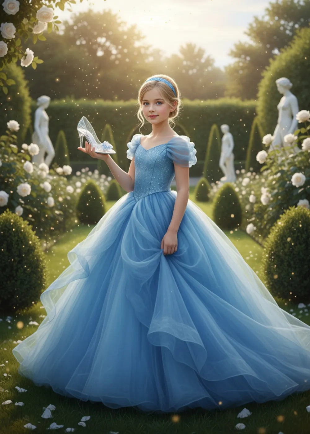 Glowing Tale Puff Sleeve Dress