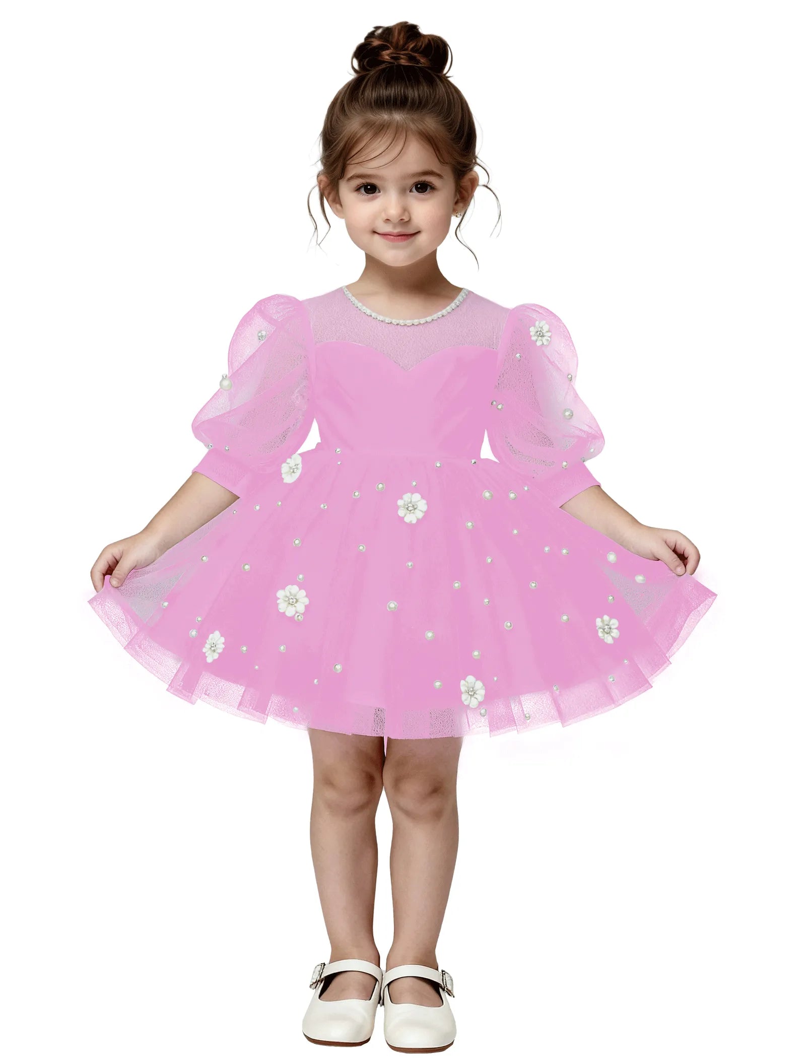 Pitsiline õlgadeta printsessikleit