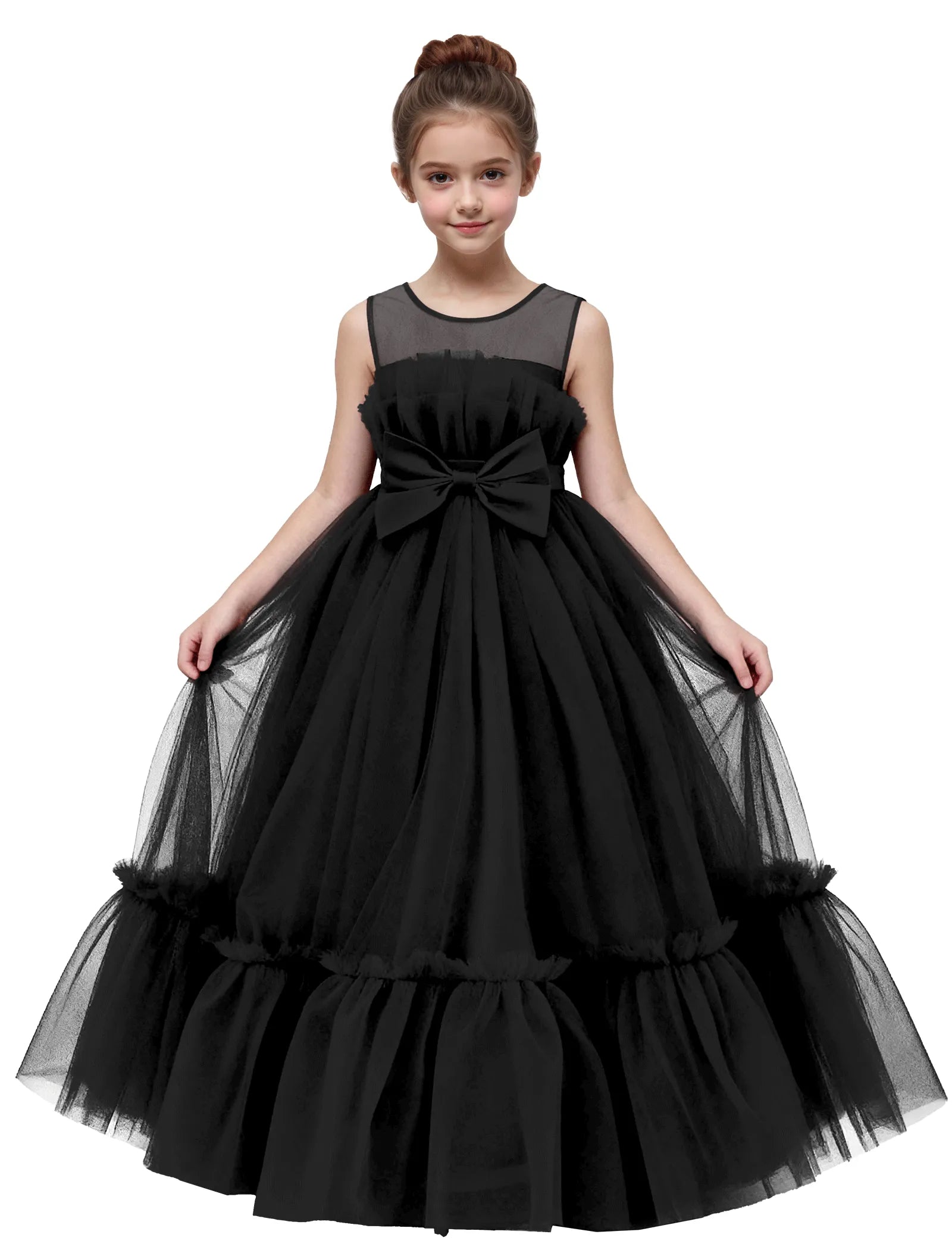 Elegant Mesh Gown for Girls Birthday or Wedding