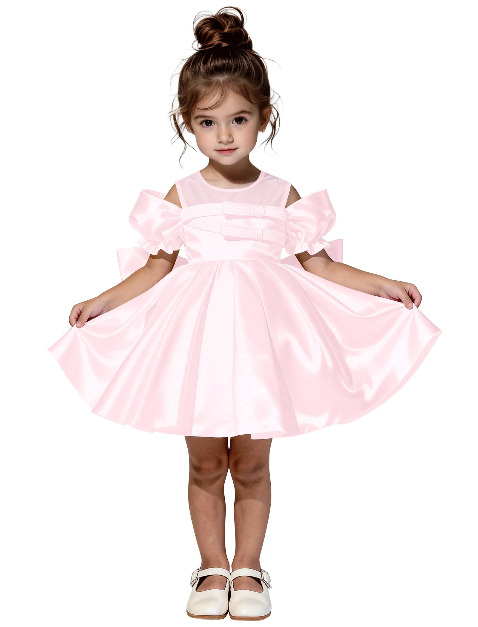 Vestido de princesa sin mangas de encaje