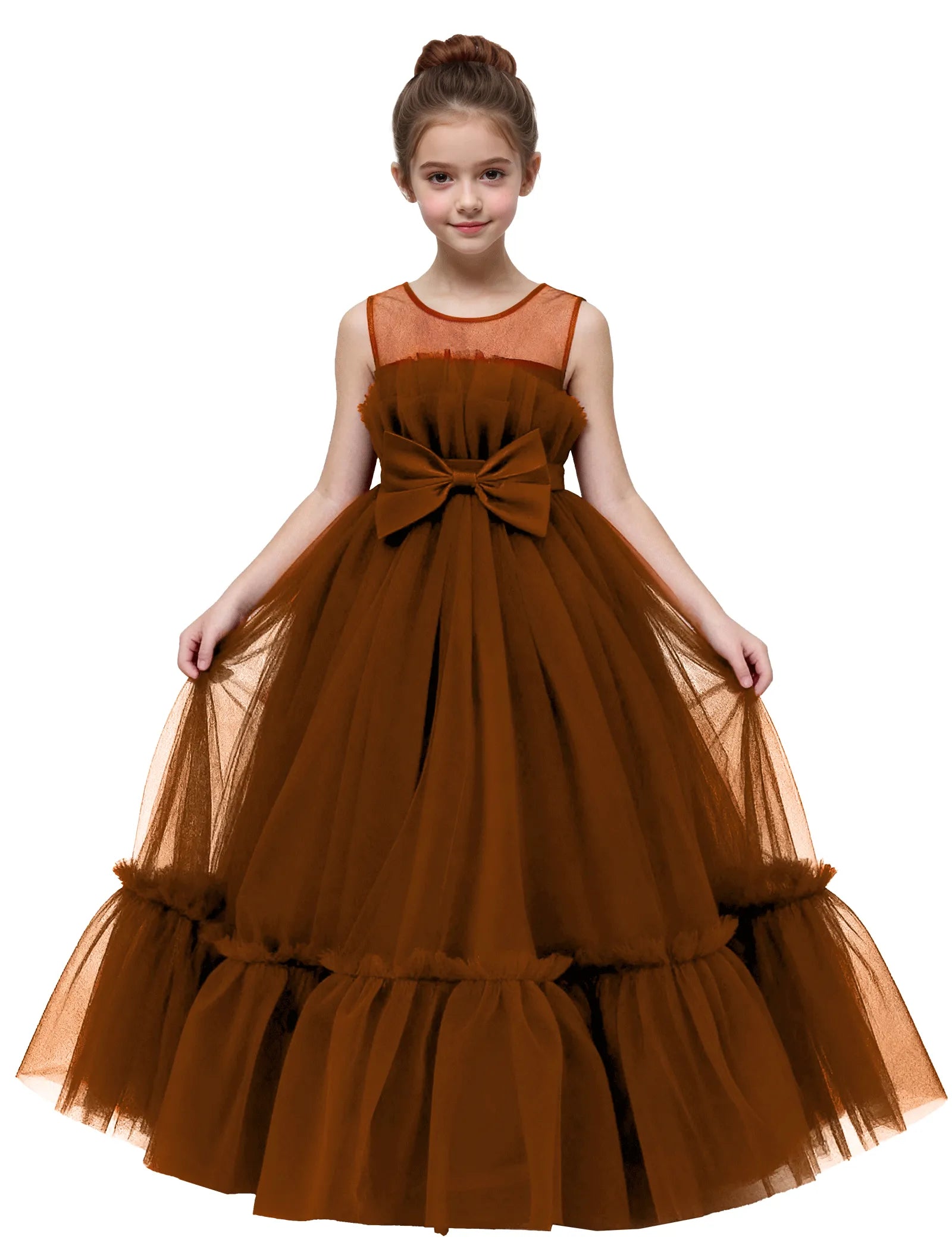 Elegant Mesh Gown for Girls Birthday or Wedding