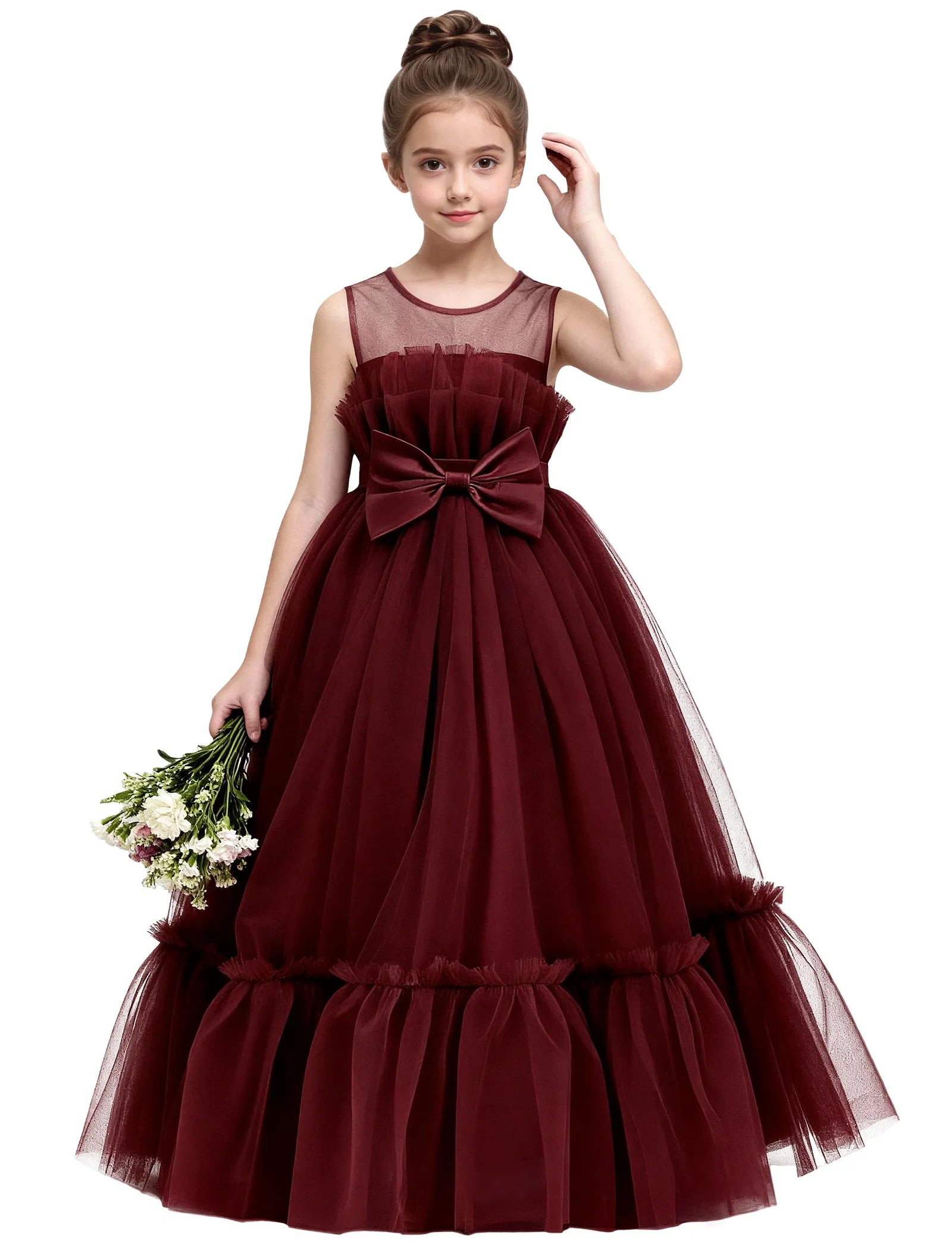 Pitsiline õlgadeta printsessikleit