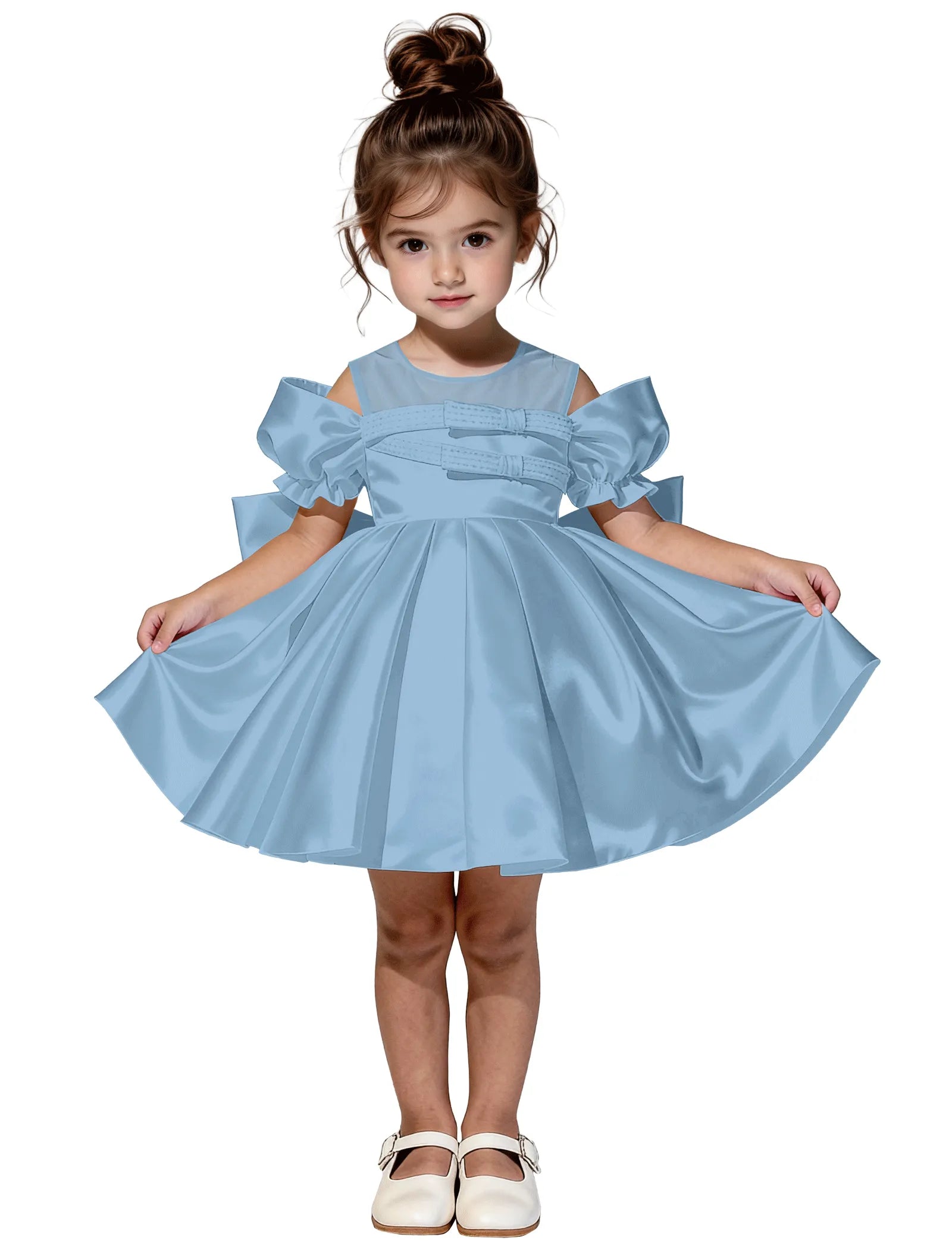 Vestido de princesa sin mangas de encaje