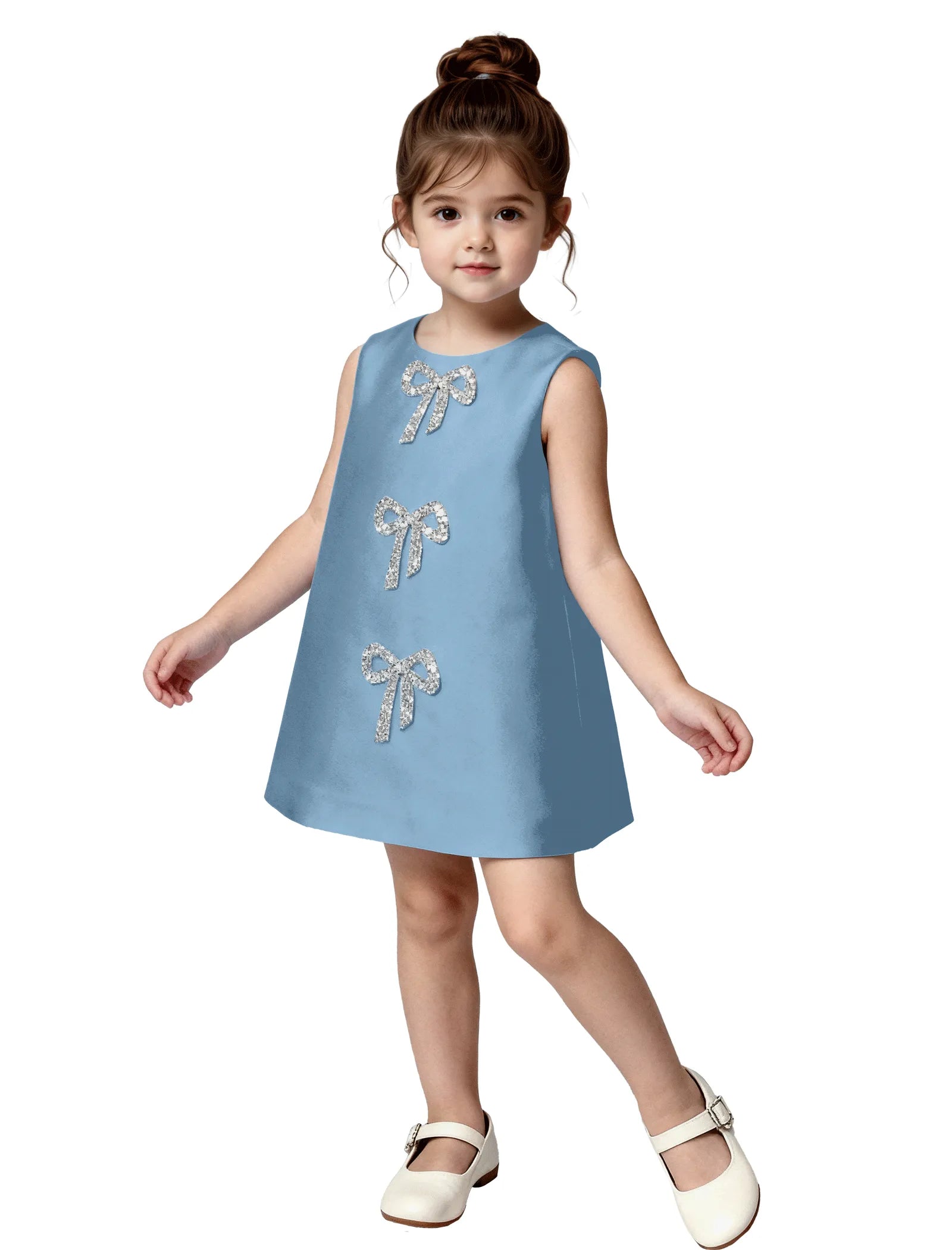 Vestido de princesa sin mangas de encaje