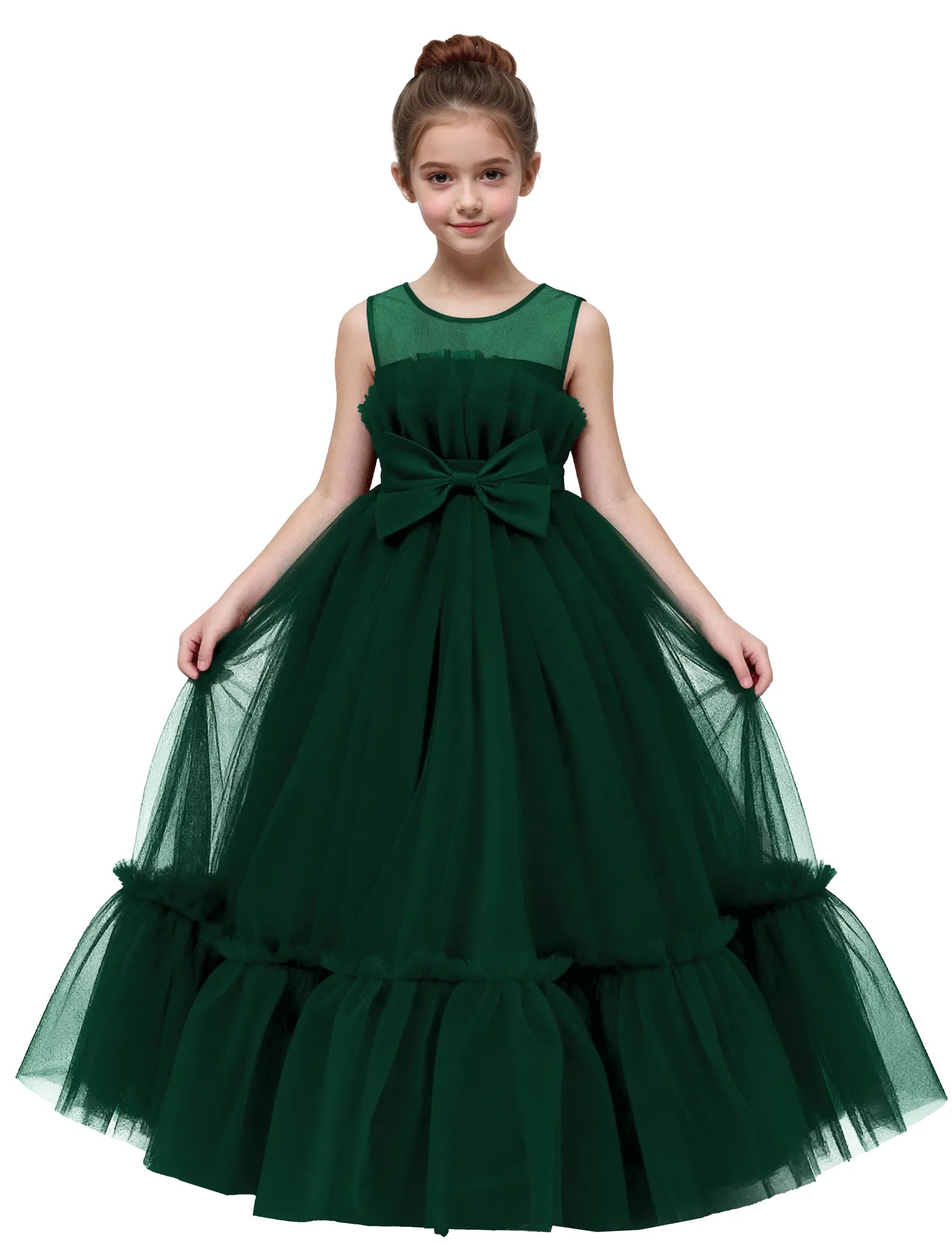 Elegant Mesh Gown for Girls Birthday or Wedding