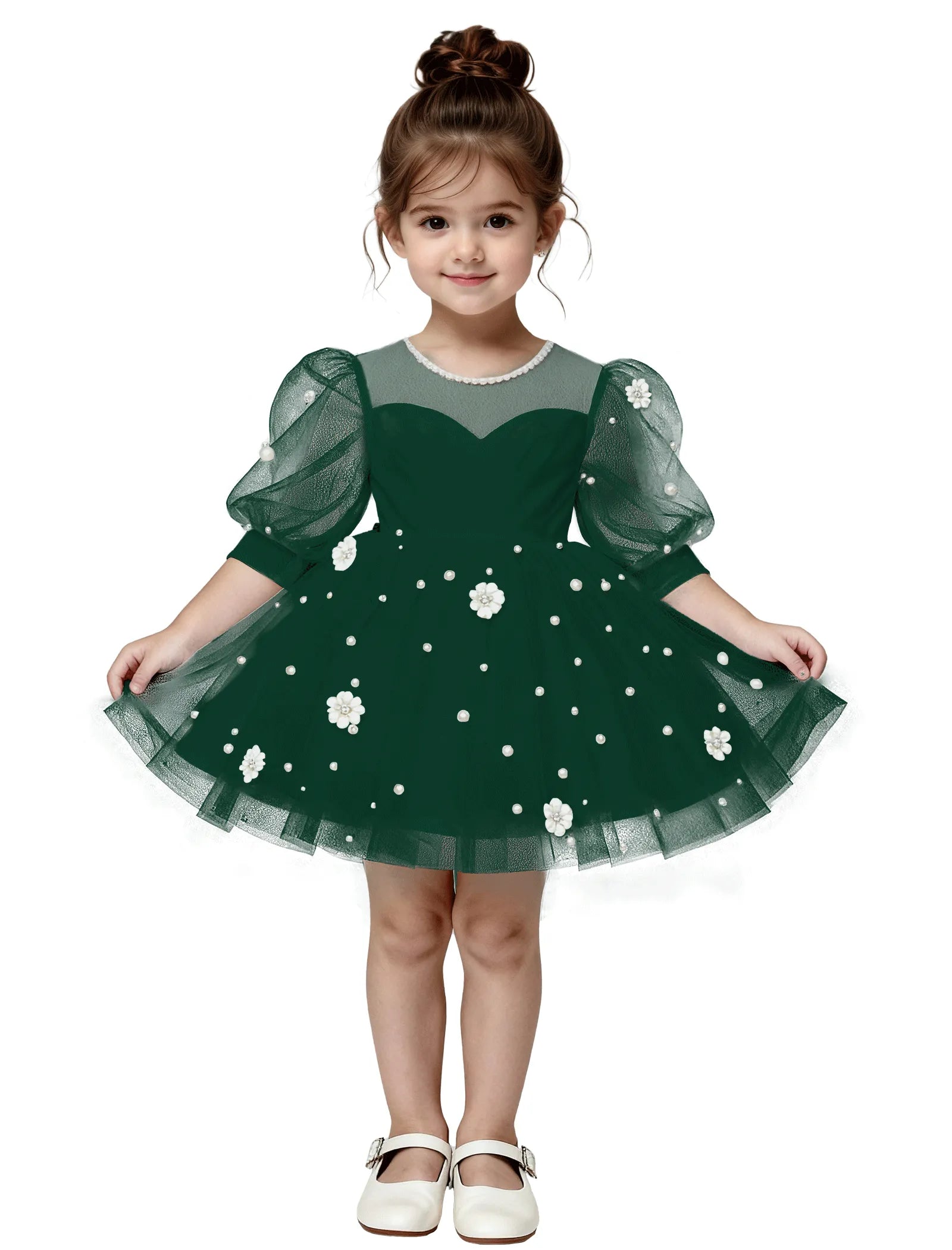 Pitsiline õlgadeta printsessikleit