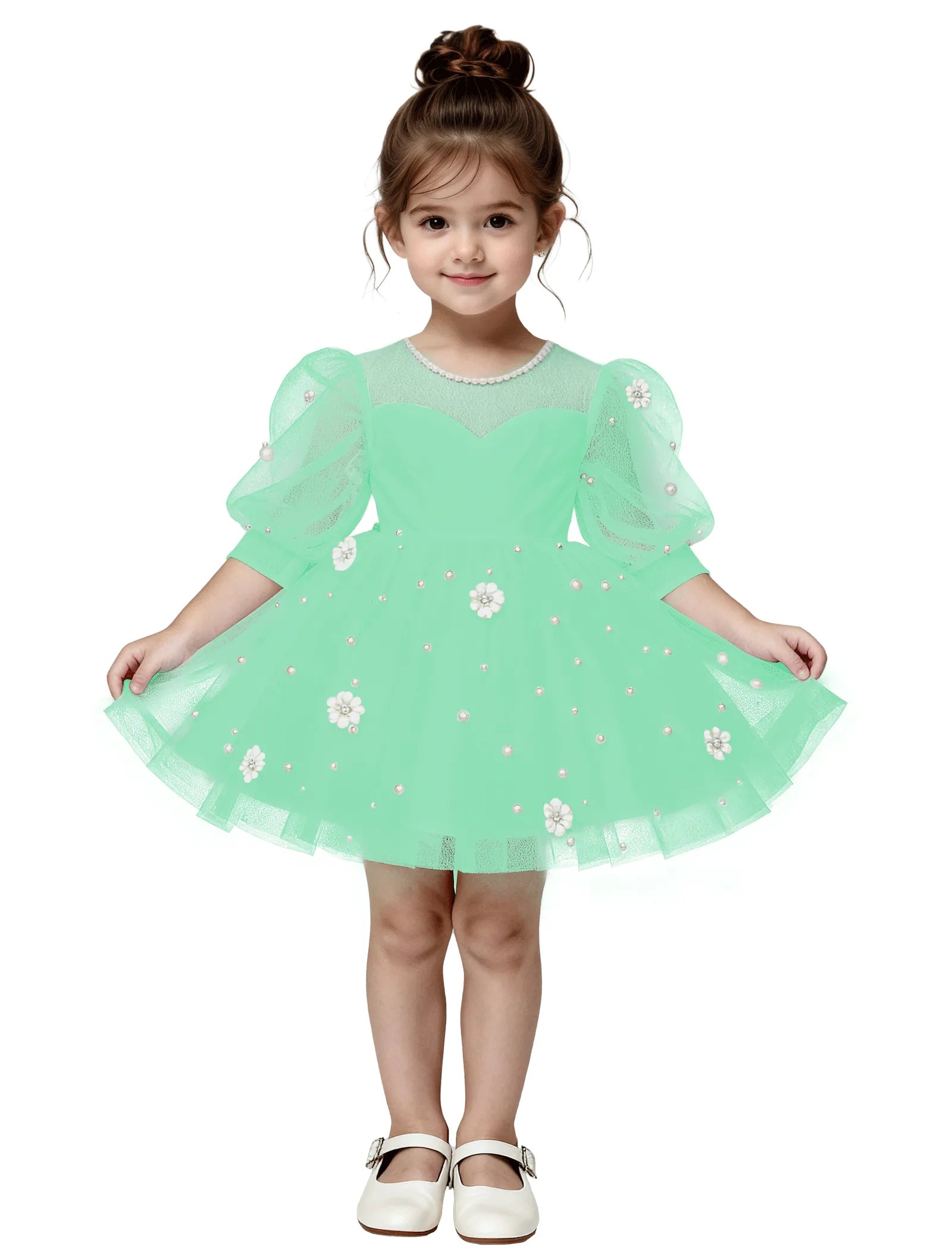 Pitsiline õlgadeta printsessikleit