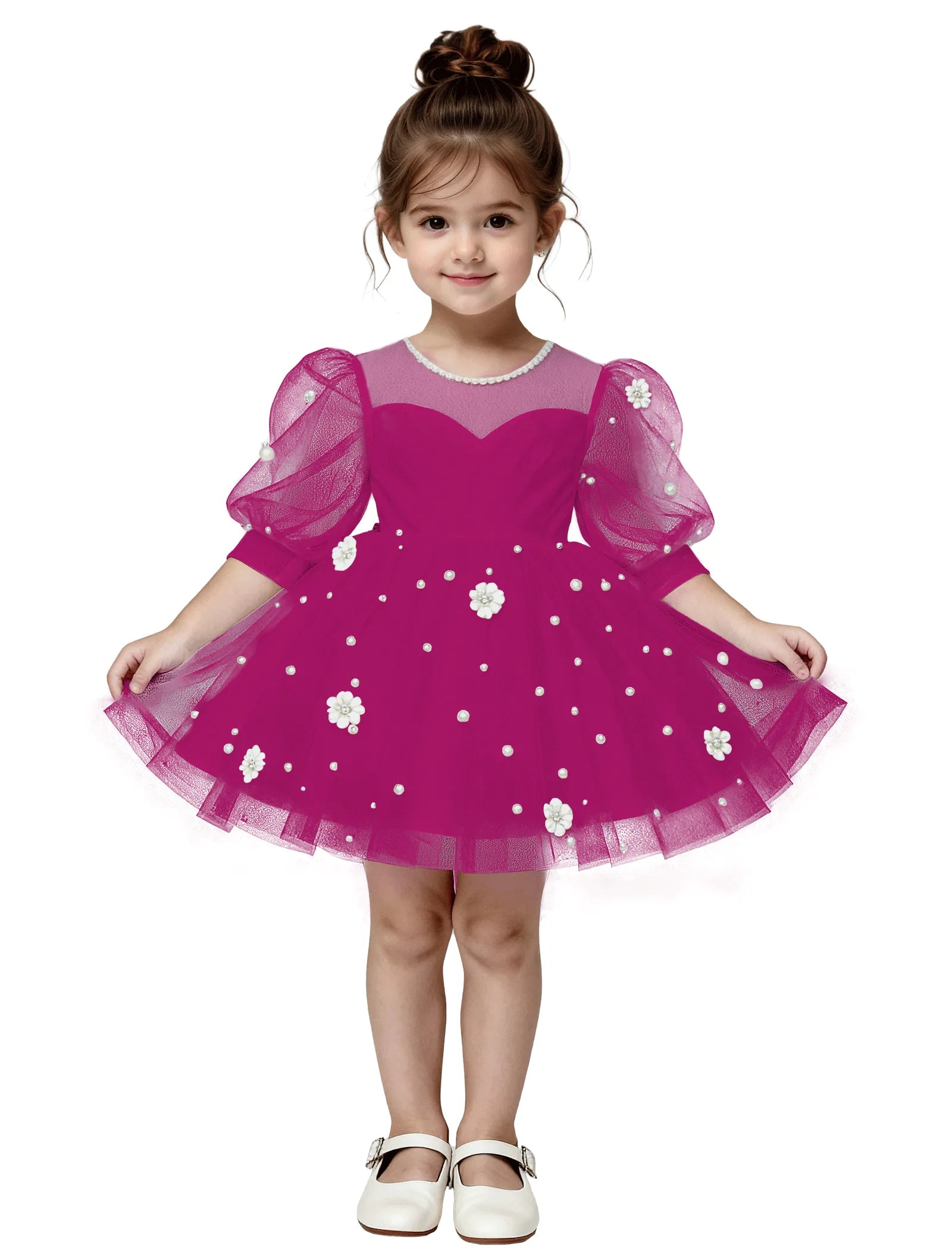 Pitsiline õlgadeta printsessikleit