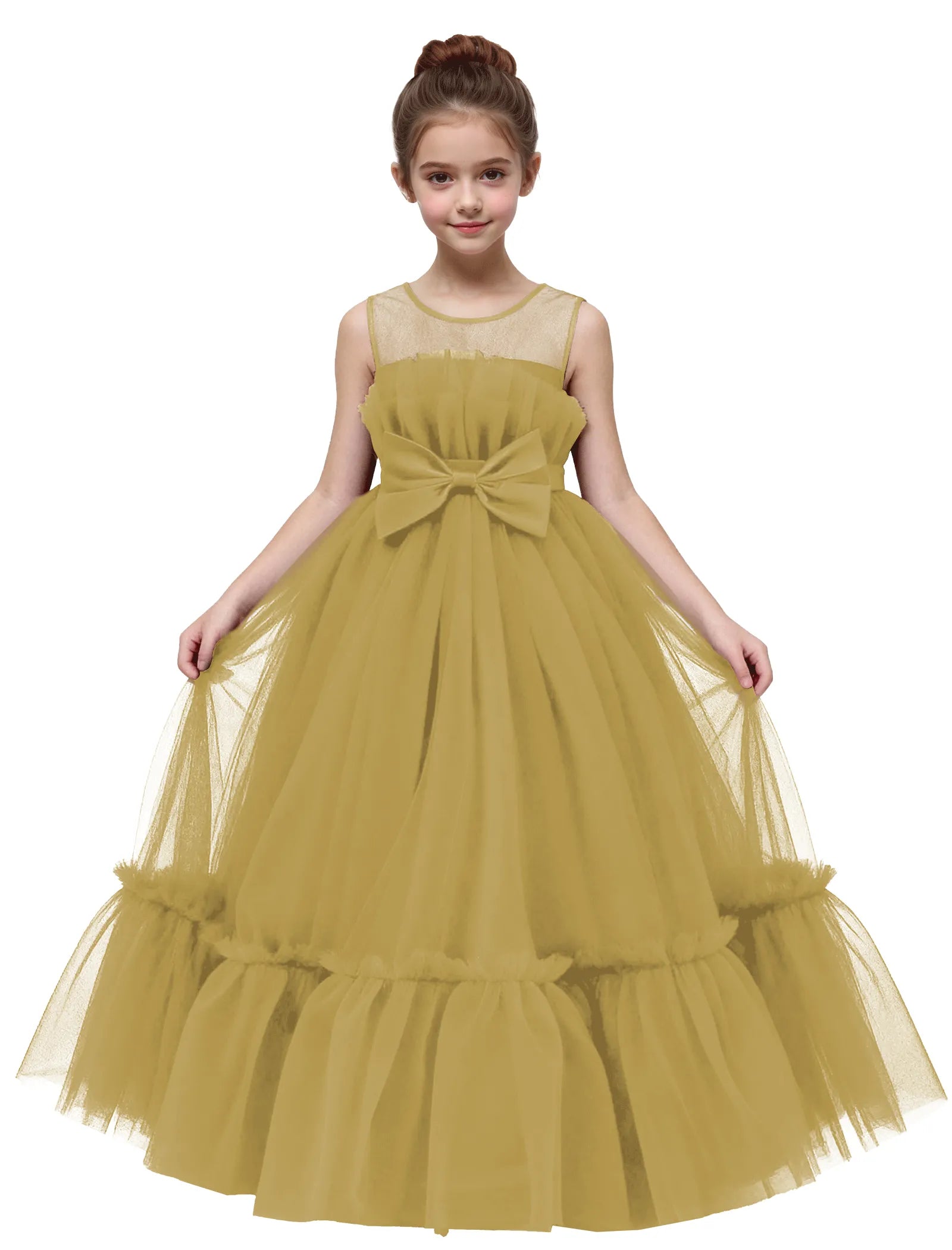 Elegant Mesh Gown for Girls Birthday or Wedding