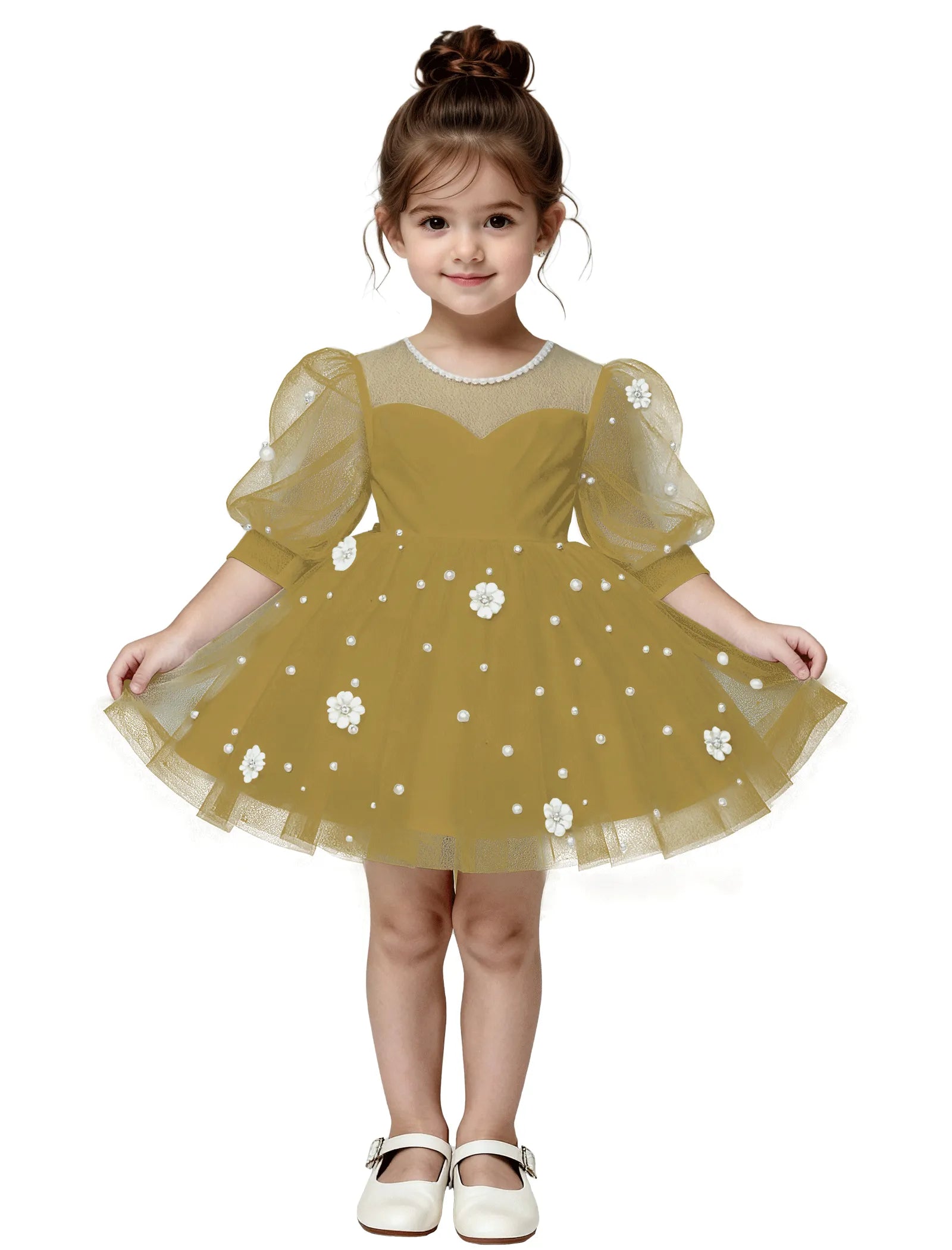 Pitsiline õlgadeta printsessikleit