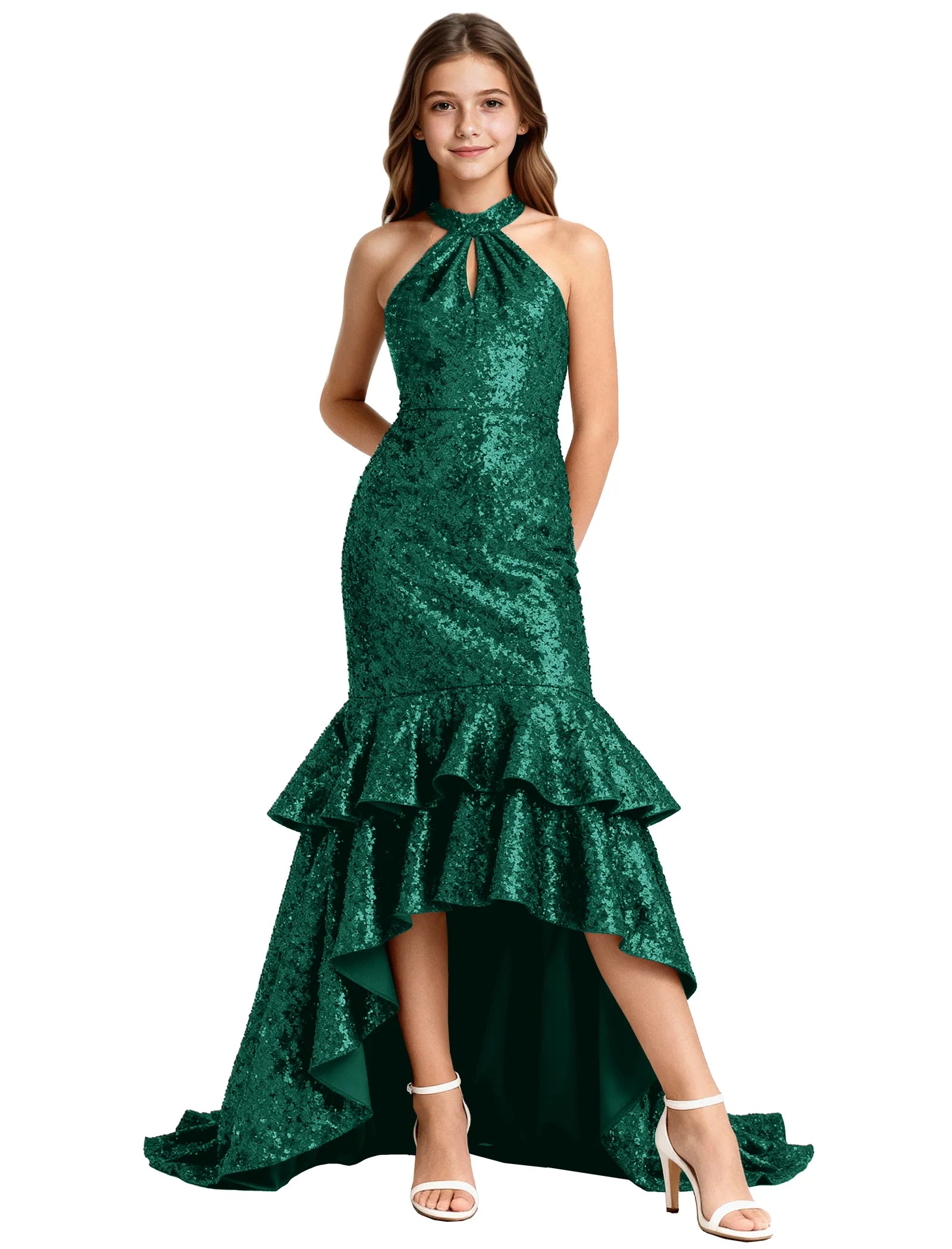 Elegant Party Dress for Girls With Glitter and Flare