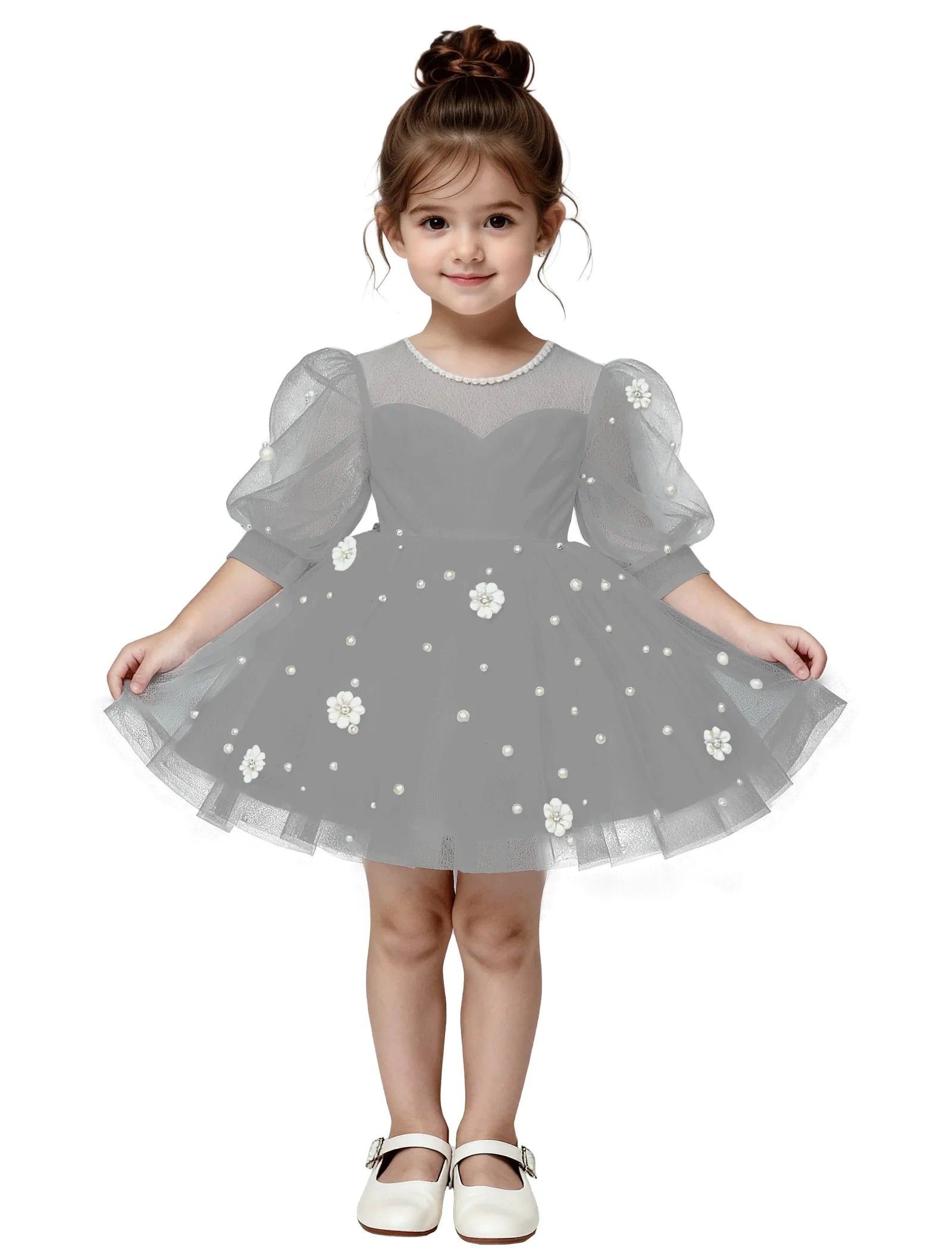 Pitsiline õlgadeta printsessikleit