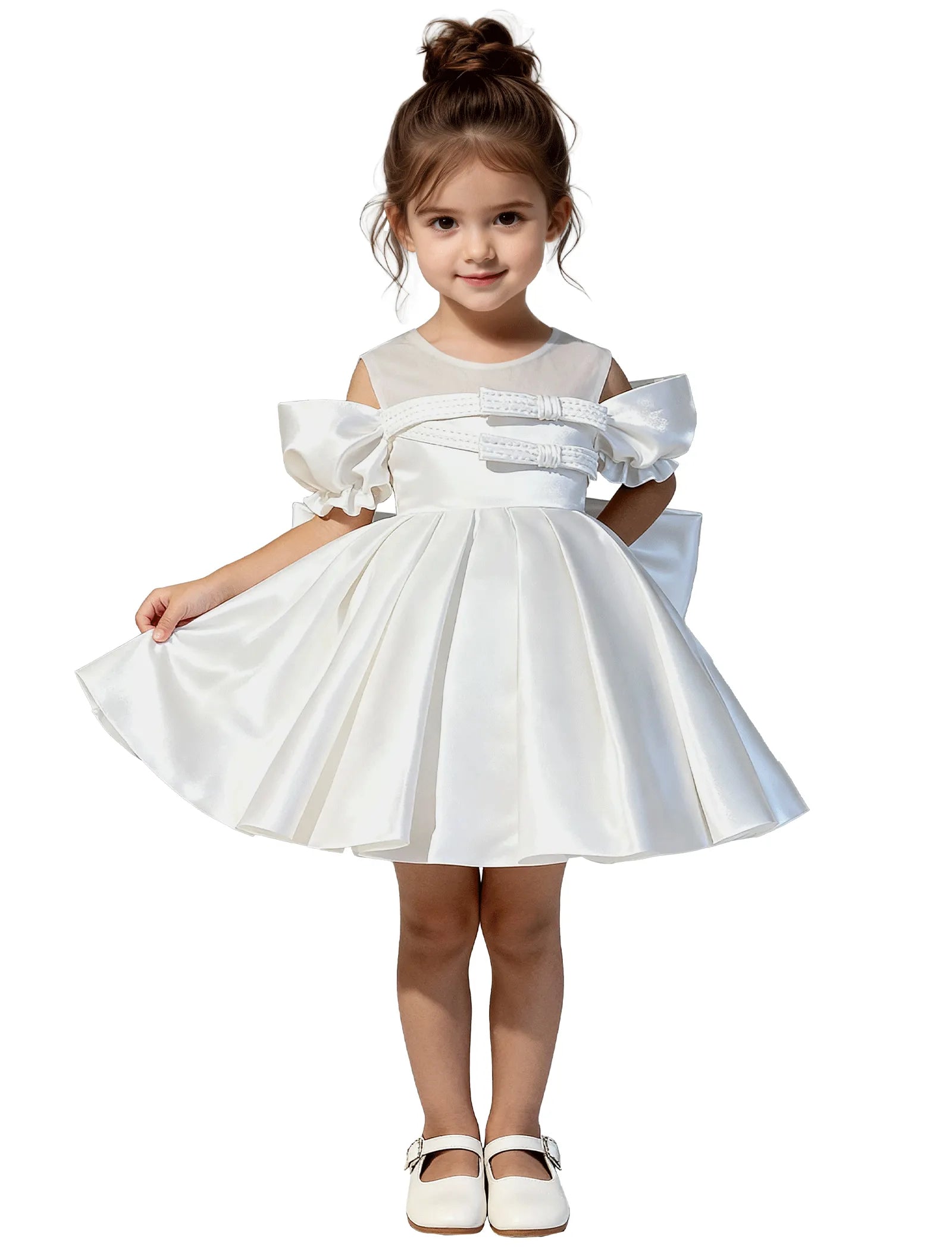 Vestido de princesa sin mangas de encaje