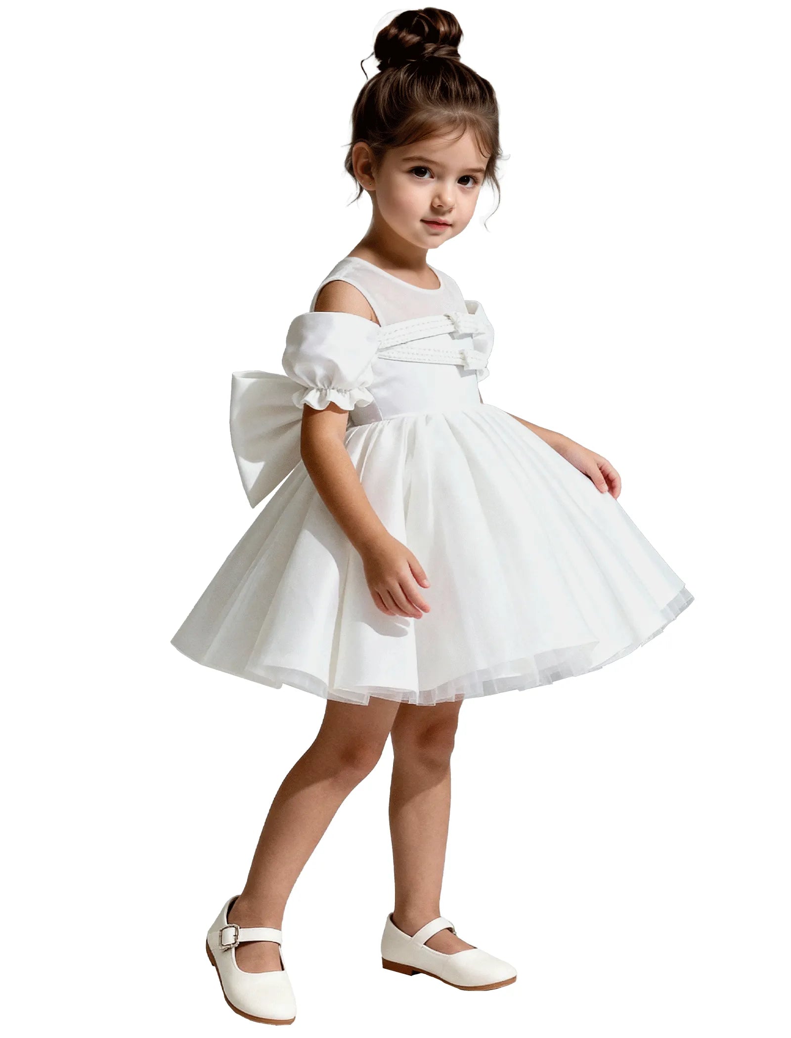 Vestido de princesa sin mangas de encaje