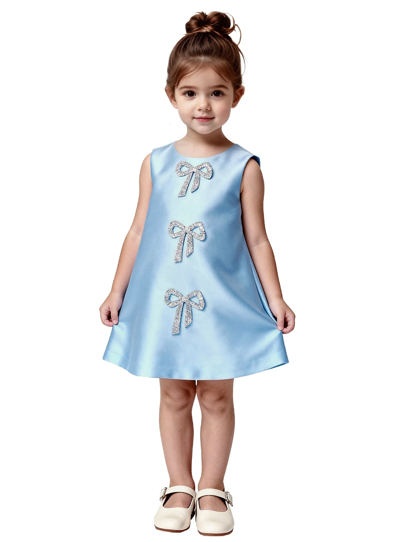 Vestido de princesa sin mangas de encaje