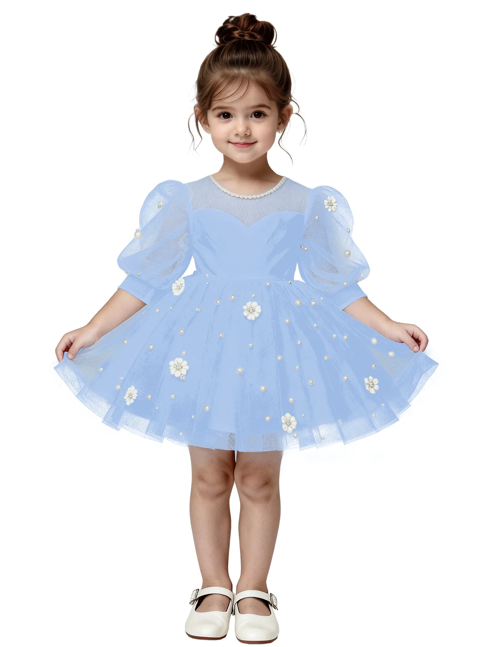 Pitsiline õlgadeta printsessikleit