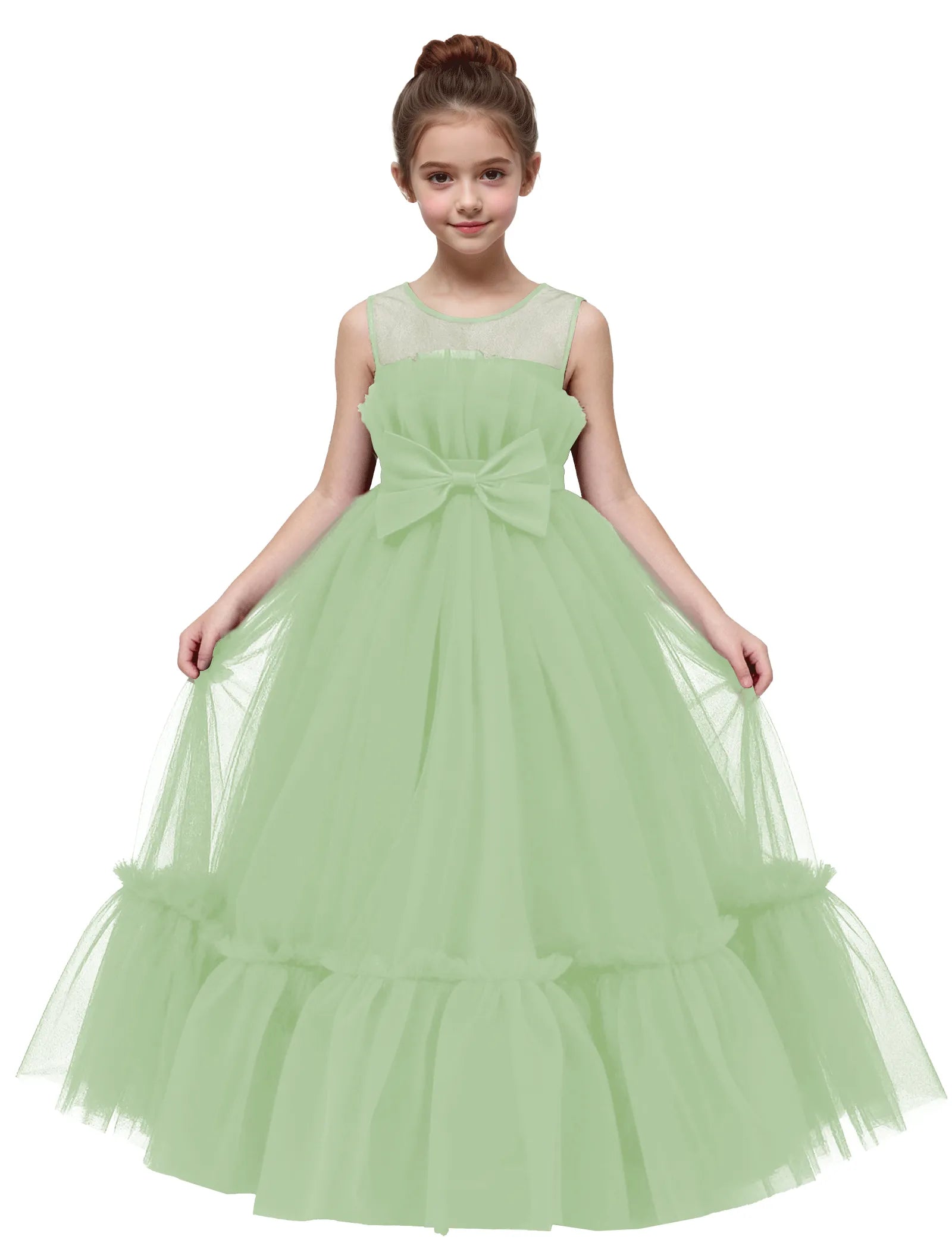 Elegant Mesh Gown for Girls Birthday or Wedding