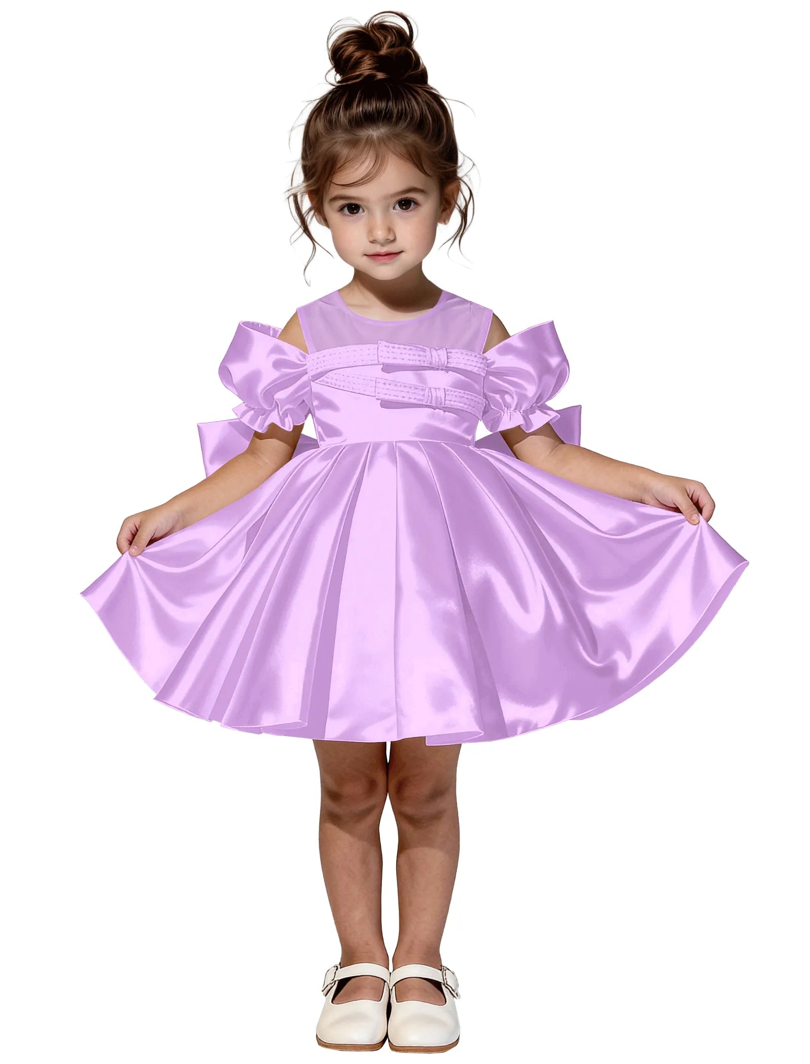 Vestido de princesa sin mangas de encaje